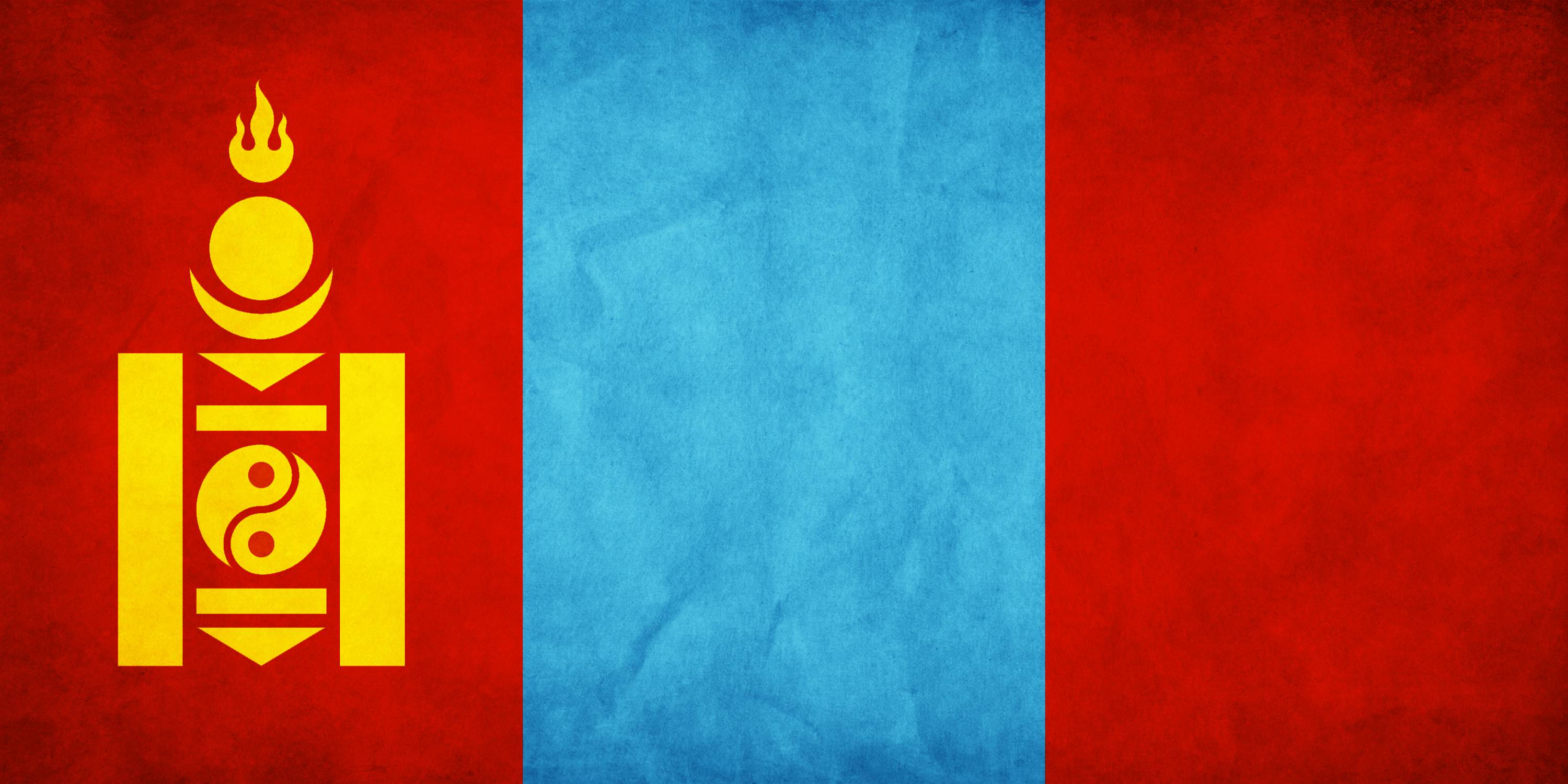 Flag Of Mongolia Wallpaper