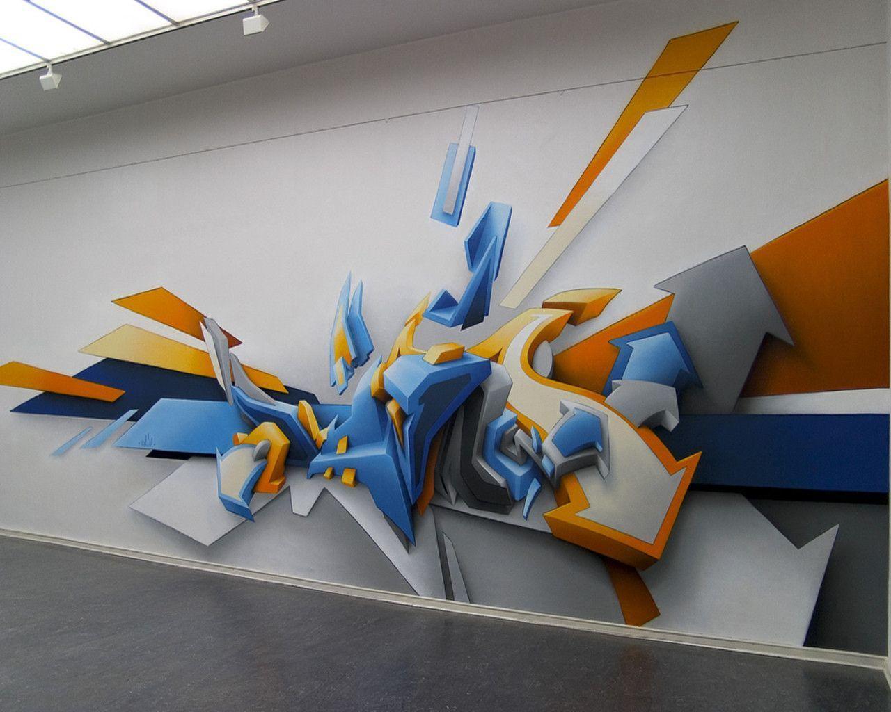 3D Graffiti wallpaper