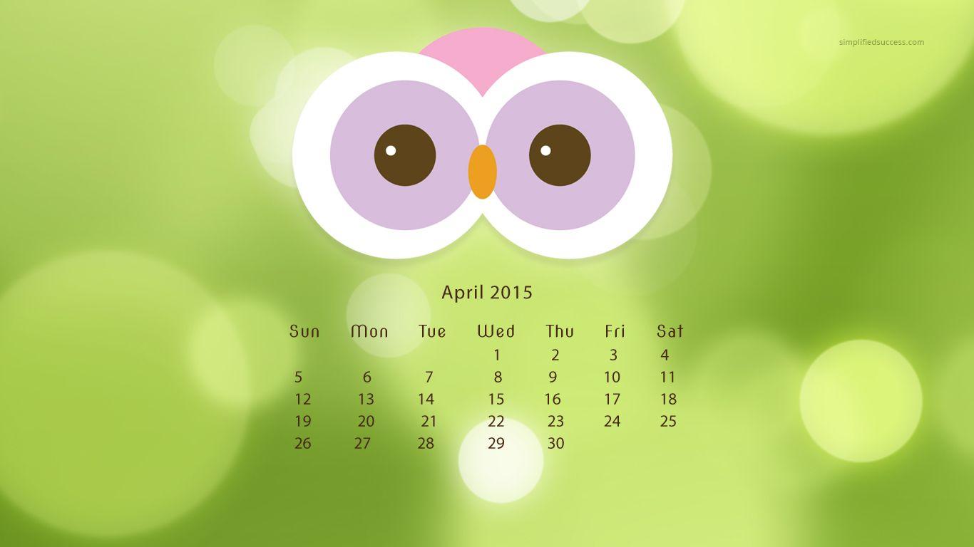April 2015 Calendars, Wallpaper