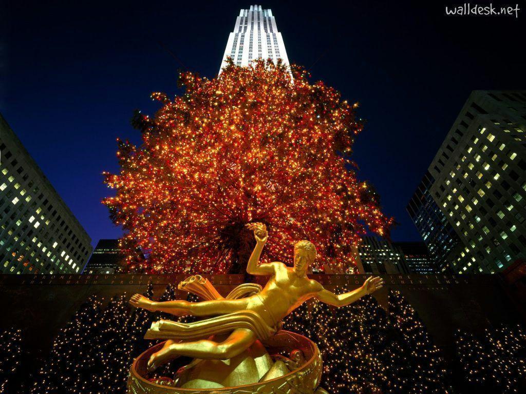 Christmas in Rockefeller Center, New York to Desktop