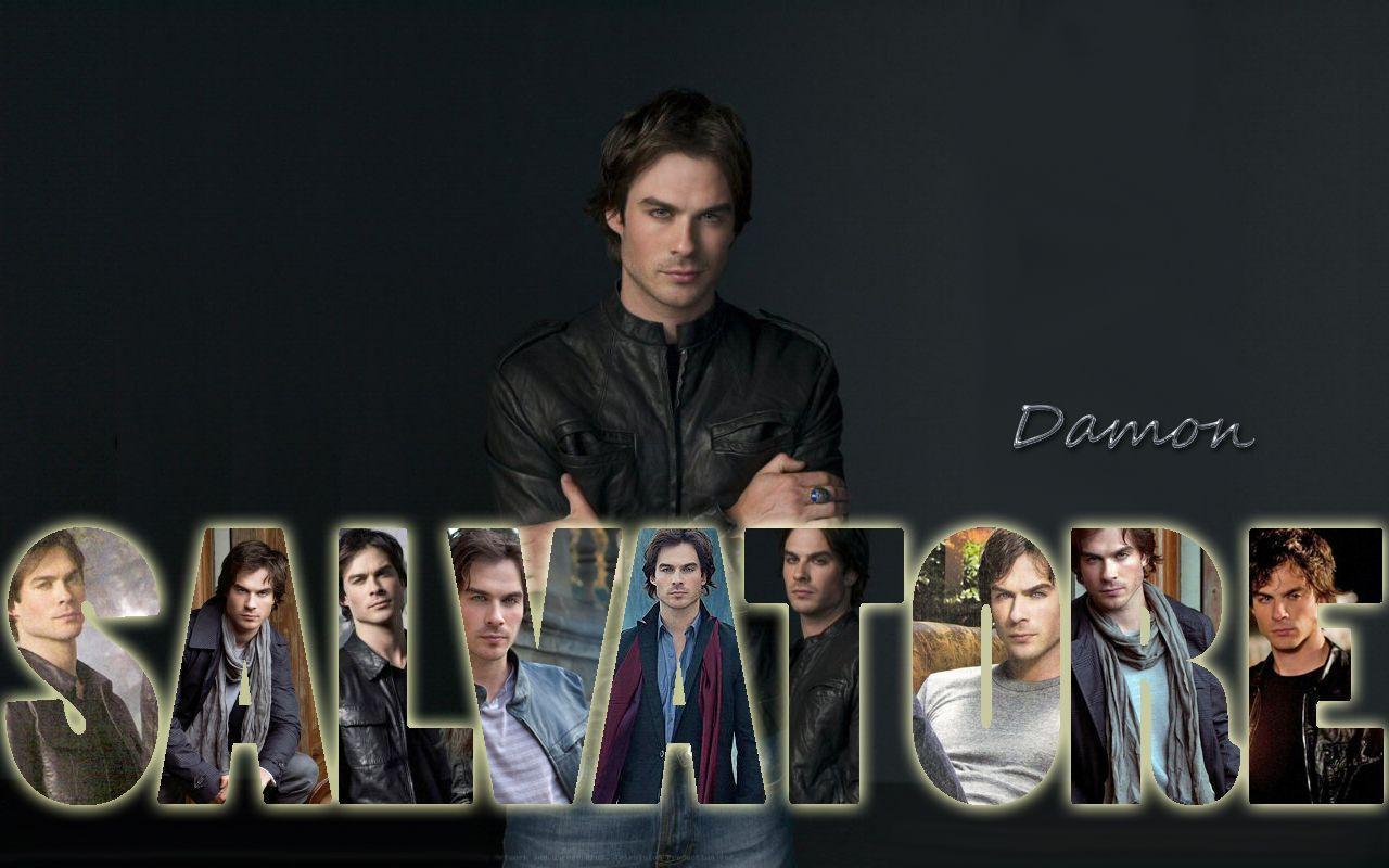 damon <3 Vampire Diaries TV Show Wallpaper