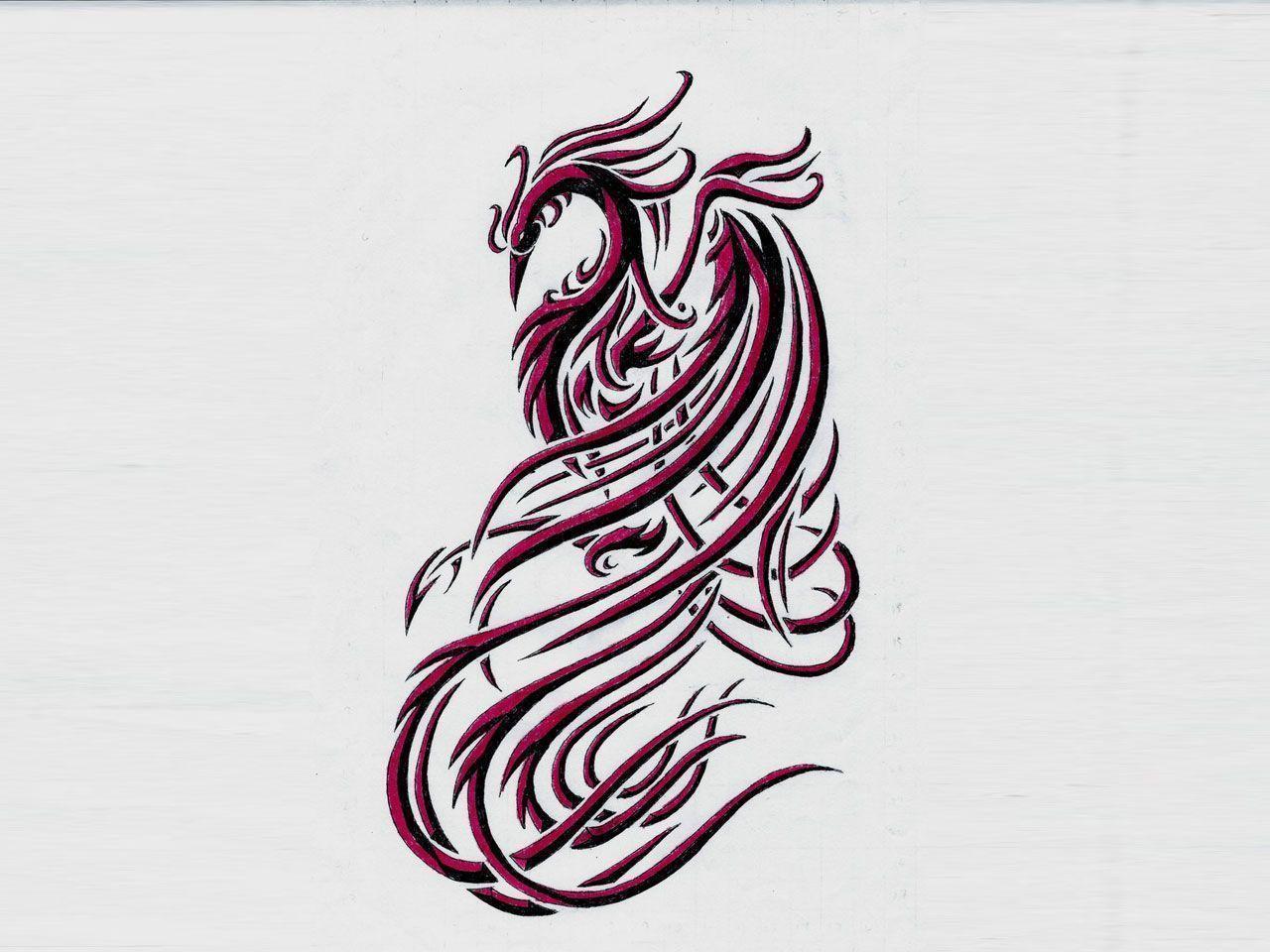 Free designs phoenix bird tattoo wallpaper