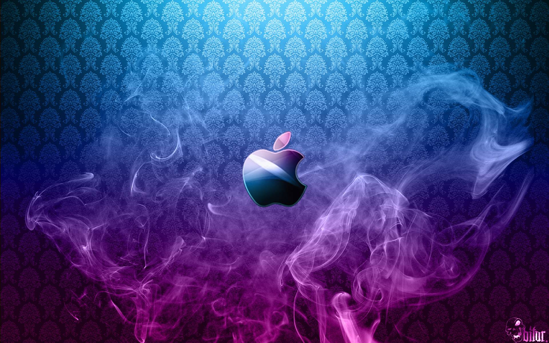 Purple Blue Apple Wallpaper HD HD