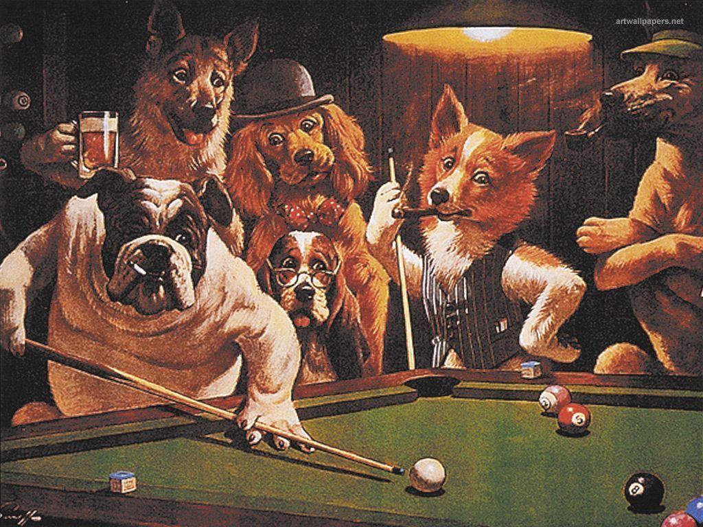 Dogs Playing Poker Wallpapers - Wallpaper Cave