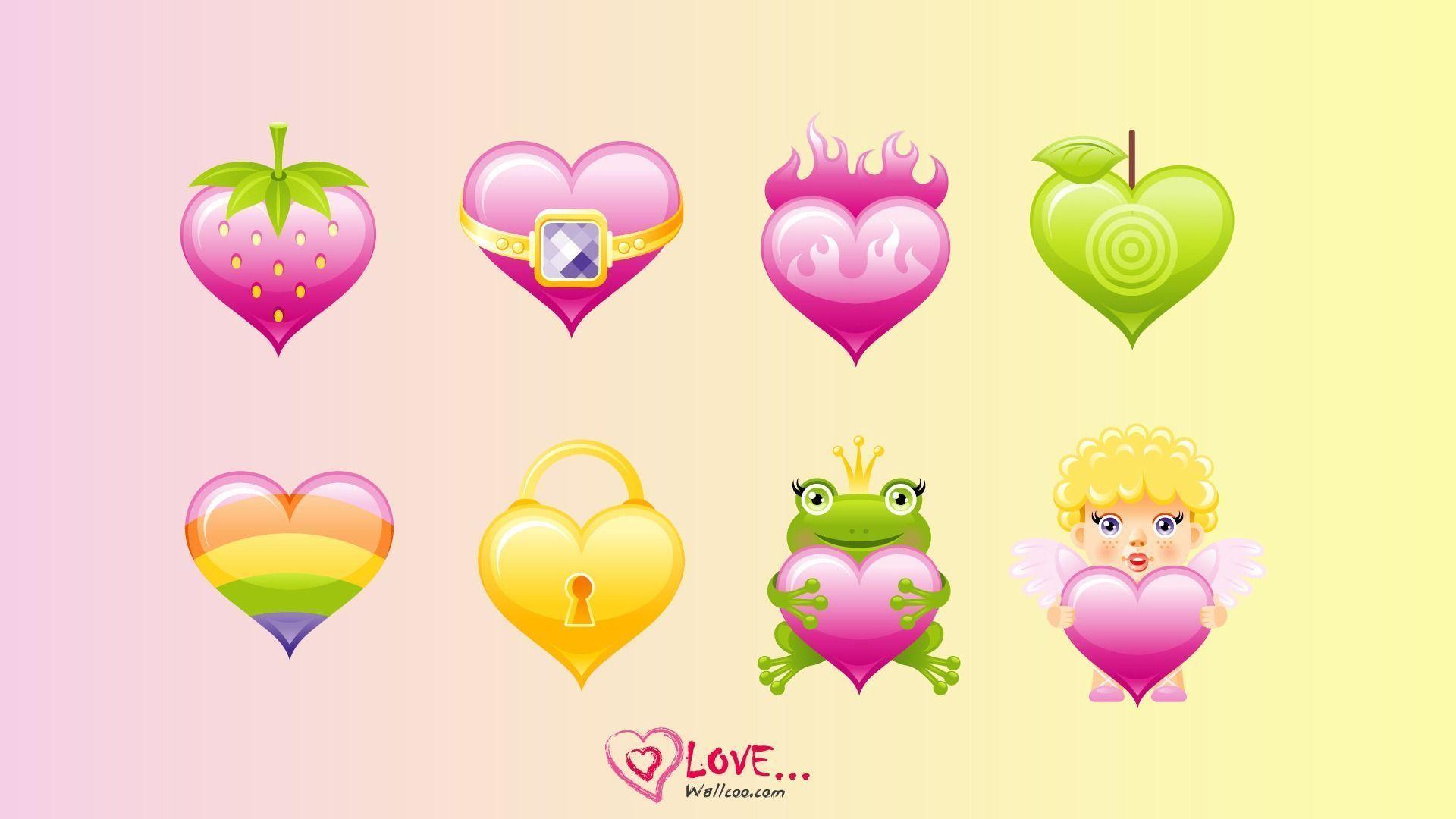 Free Download cute hearts background love wallpaper with original