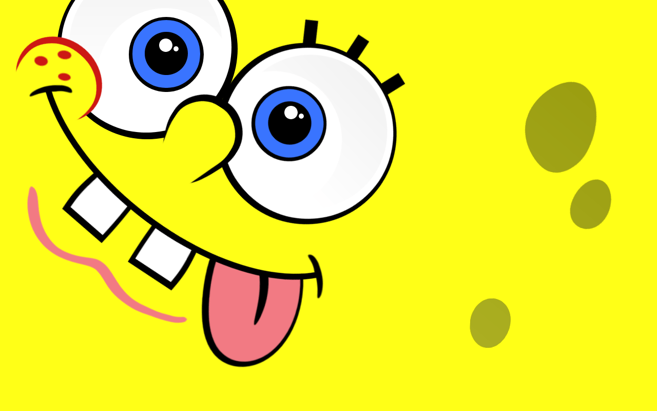 Funny Spongebob Face Wallpaper HD Wallpaper