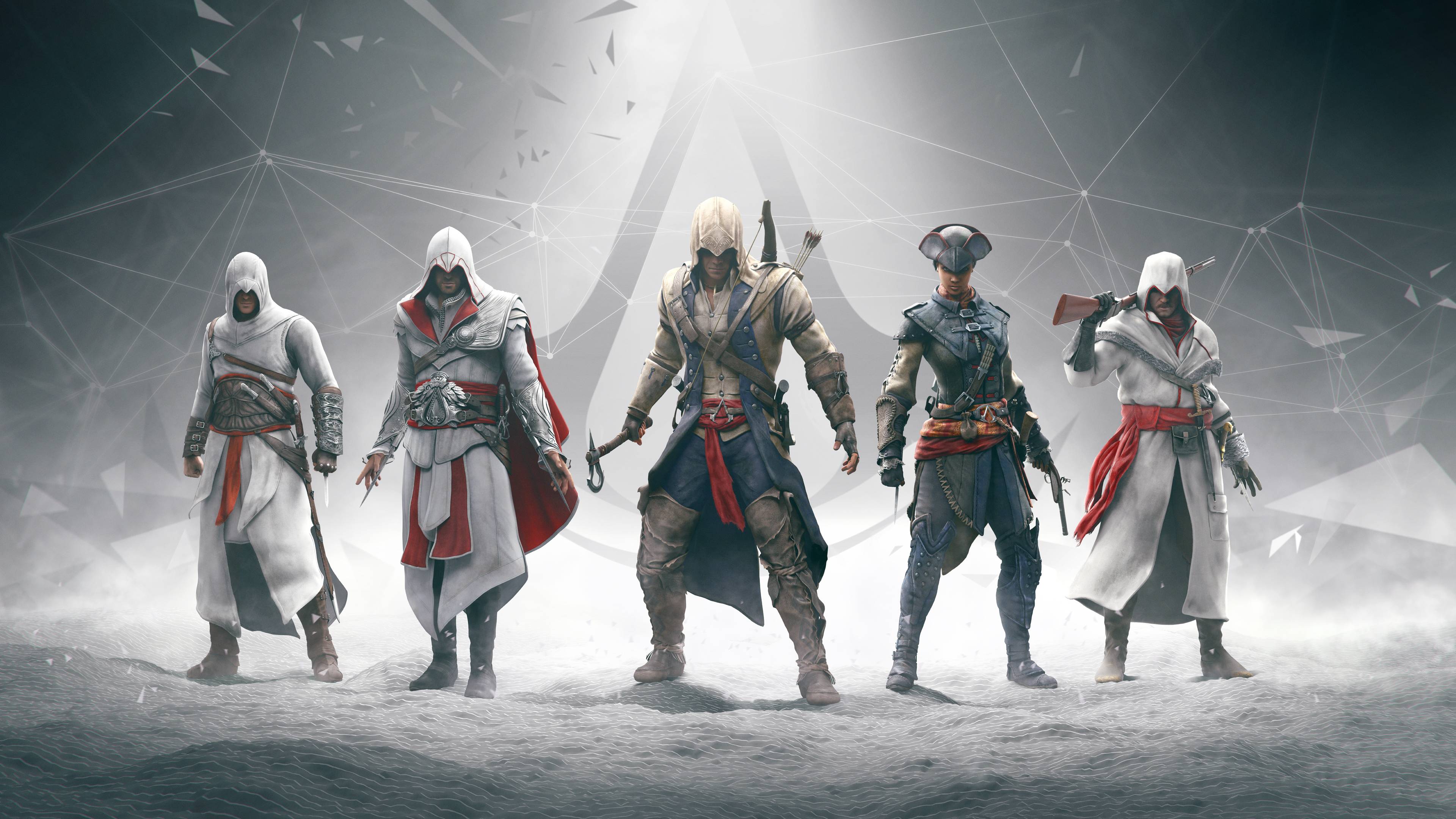 Wallpaper assassins, creed 3, conor, heytem, ​​ubisoft, animus