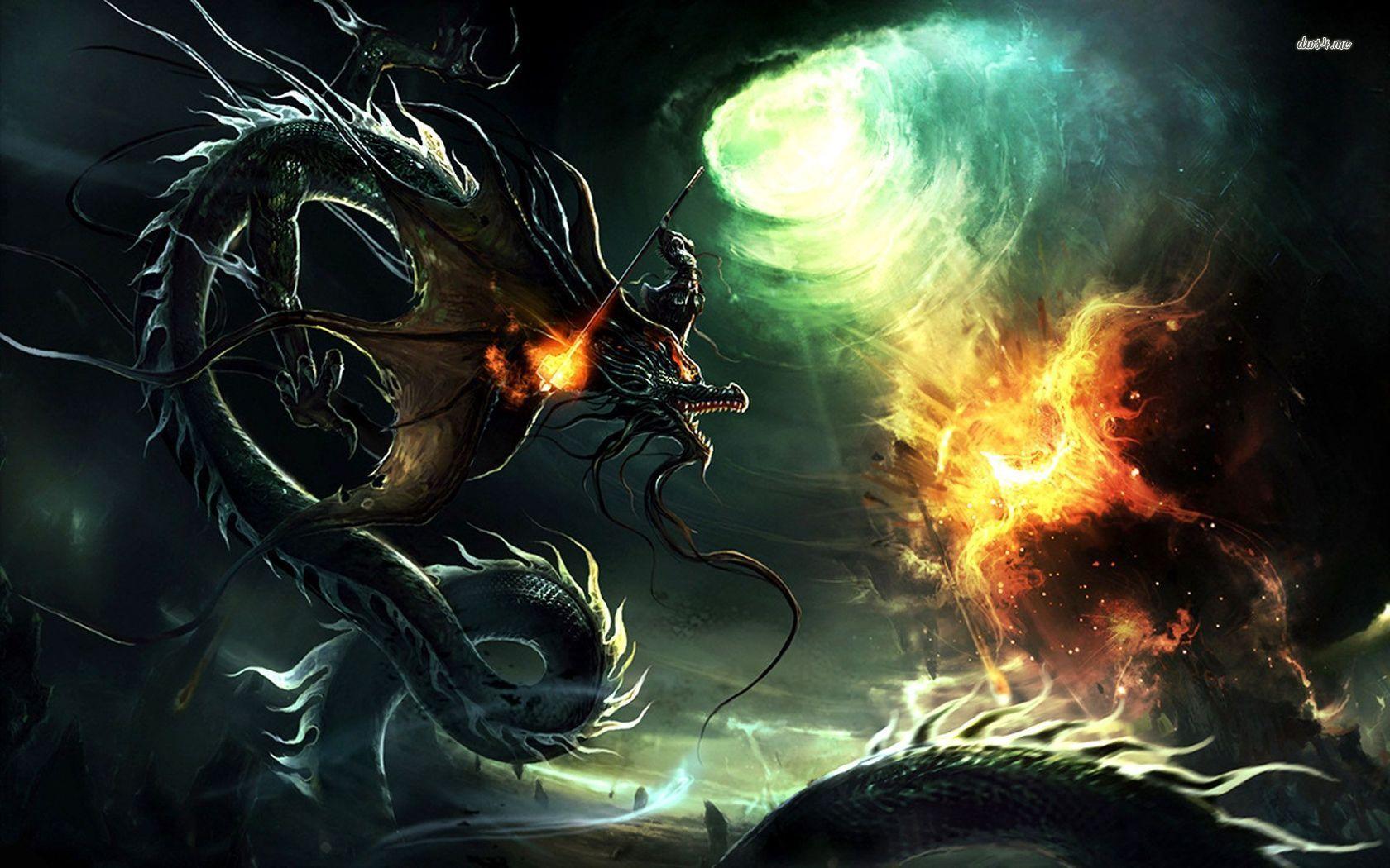 Dragon vs. Phoenix wallpaper wallpaper - #