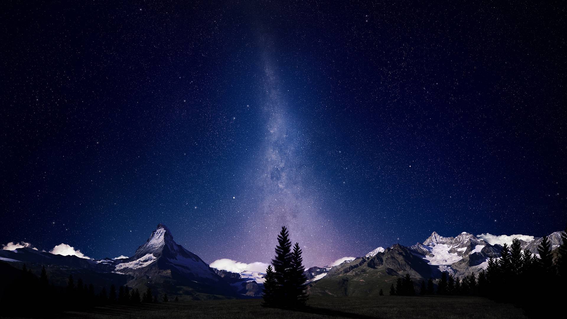 Alpine Night Sky wallpaper 217244