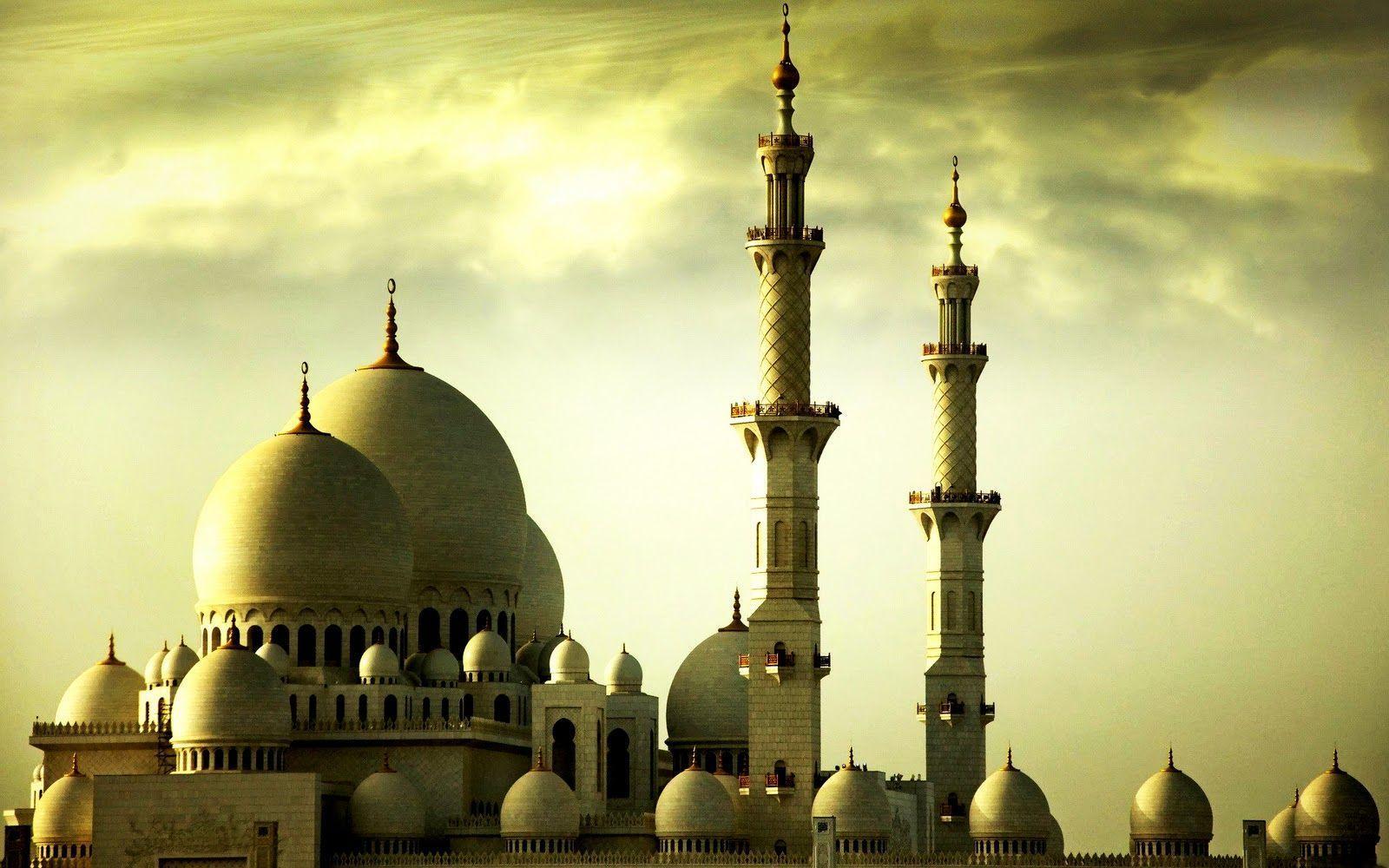 image For > Green Mosque Wallpaper