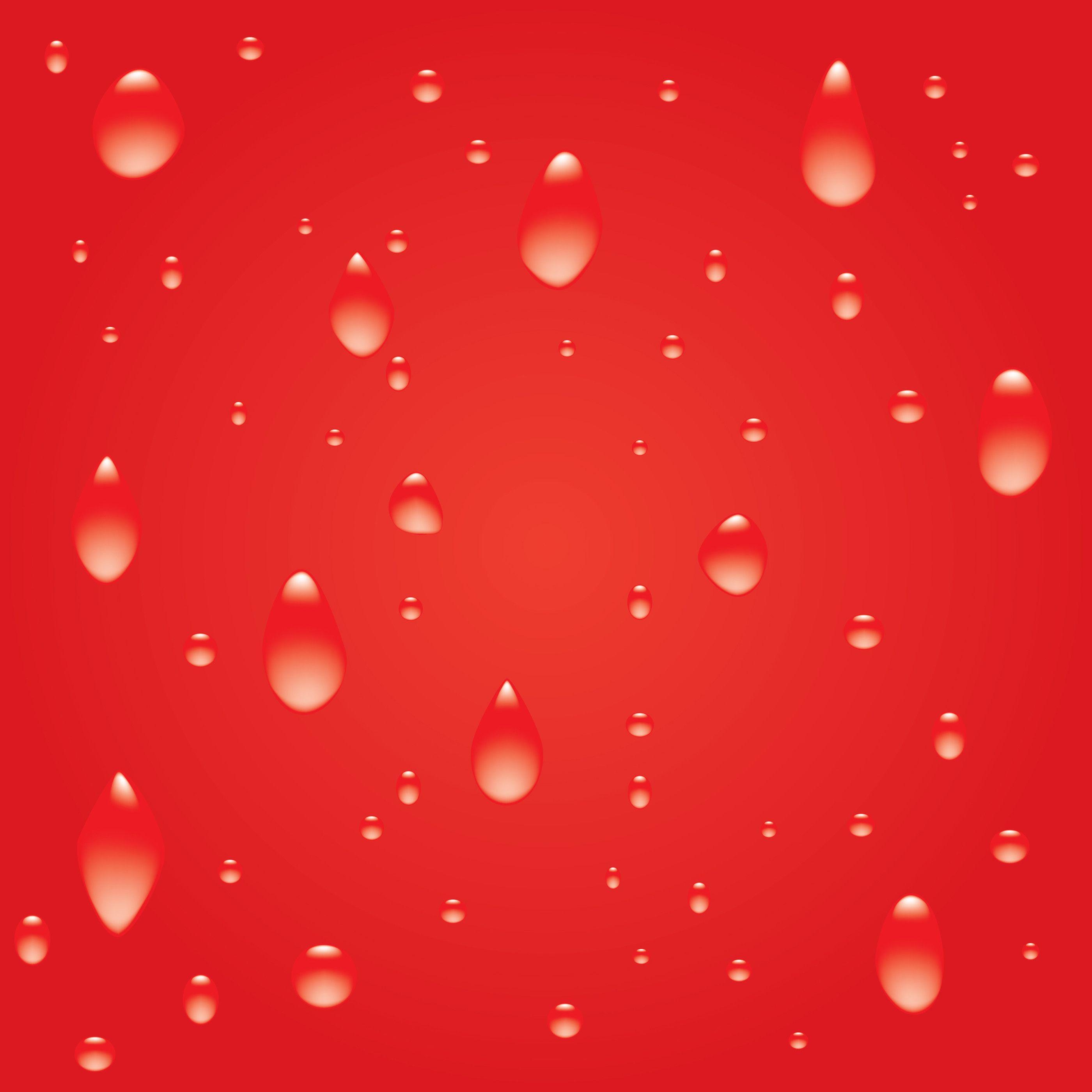 Society for Menstrual Cycle Research, Drops on red background