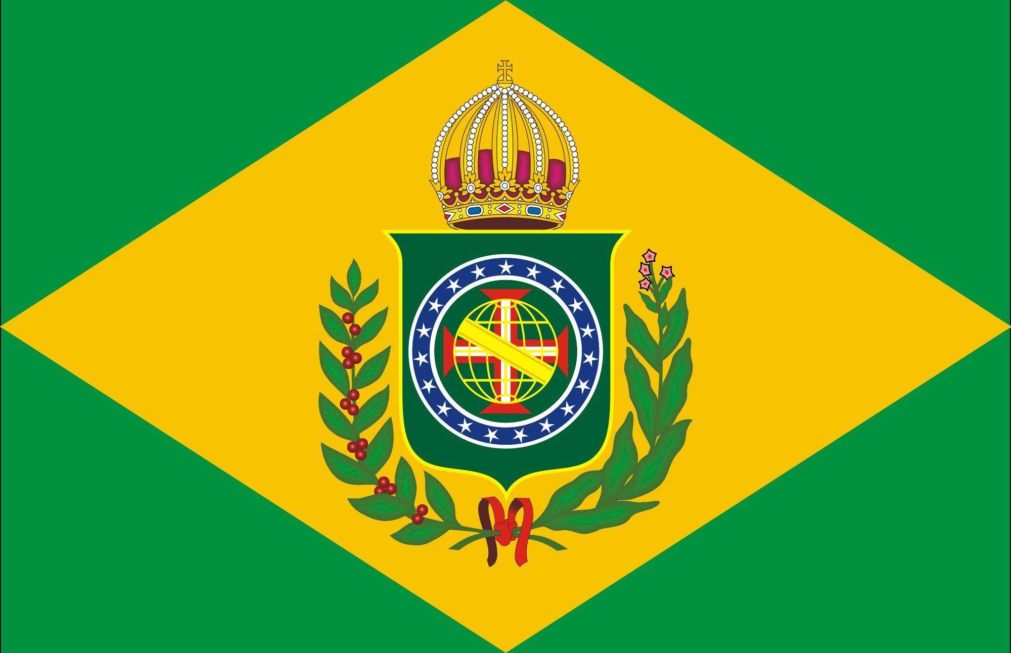 2000px Flag Empire Brazil Wallpapers Pictures Free