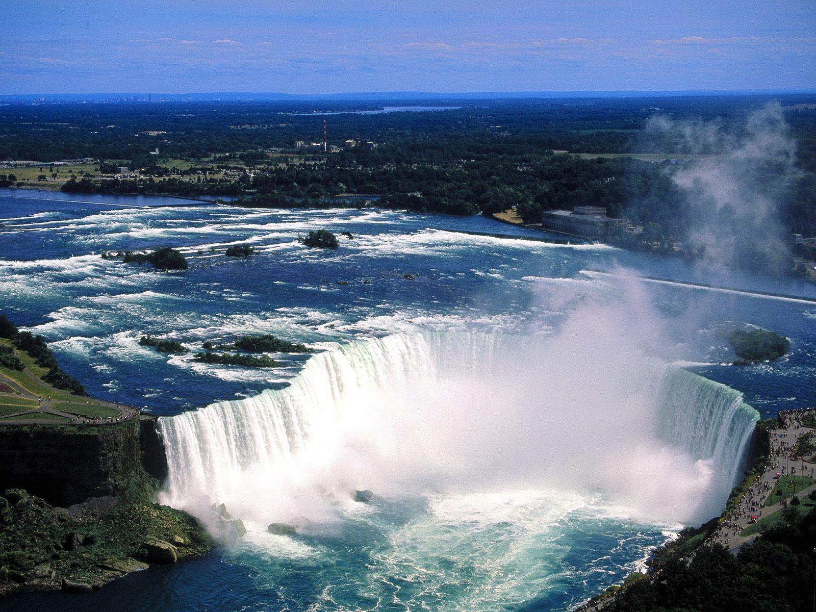 Aerial View of Niagara Falls, Ontario, Canada wallpaper
