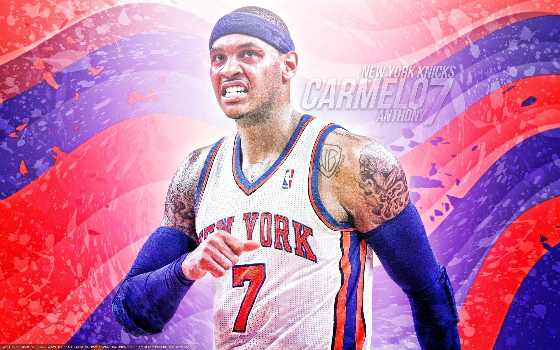 Carmelo Anthony New York Knicks 1920×1200 Wallpaper. Basketball