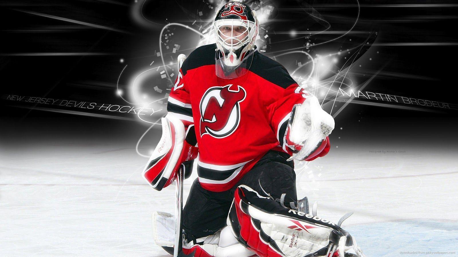 Download Black New Jersey Devils Logo Wallpaper