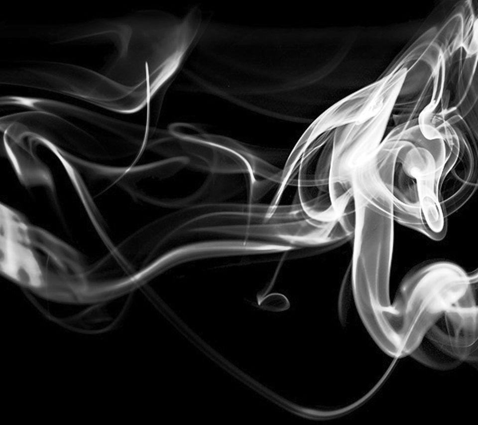 cigarette smoke against a black background 4K wallpaper download