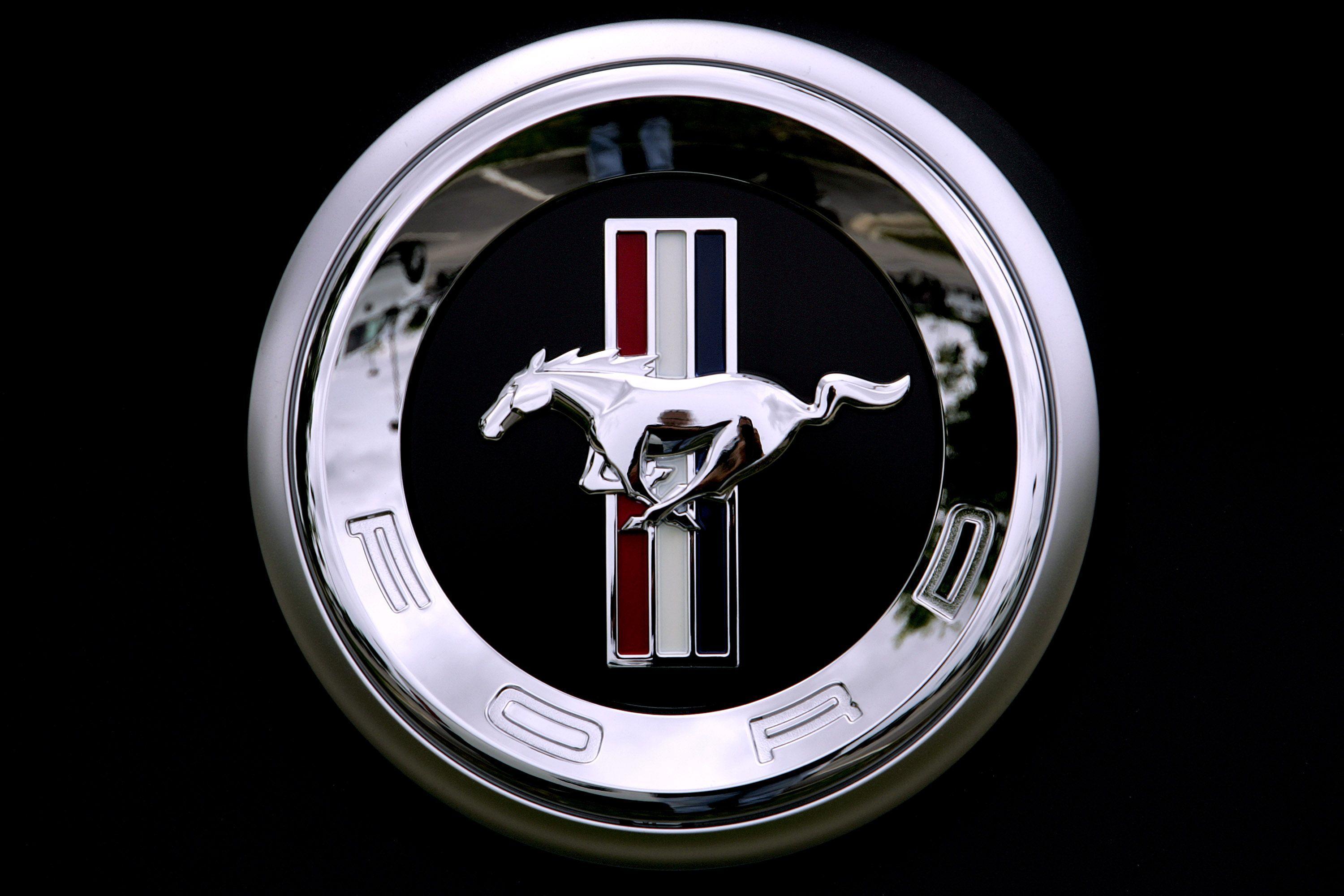 Mustang Logo Full Hd Wallpaper