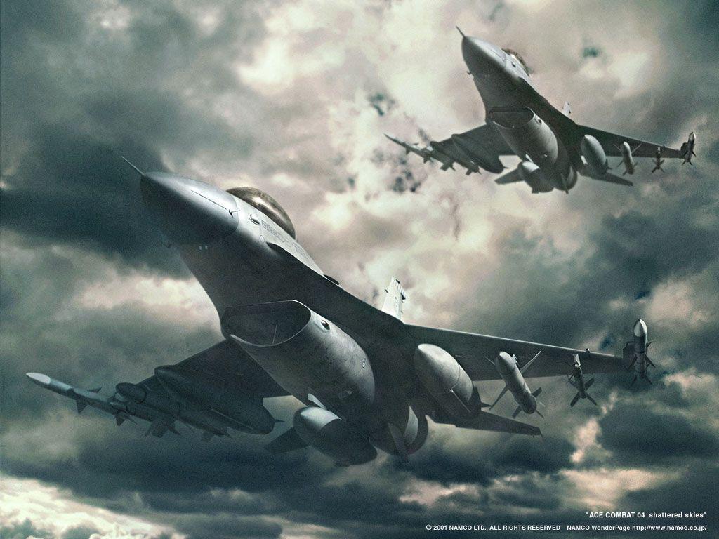 F16 Combat 04: Shattered Skies Wallpaper, F16 Wallpaper