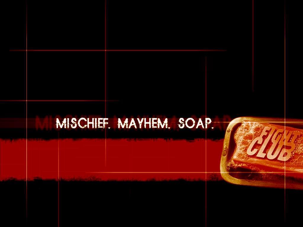 Wallpaper downloads, Fight Club. Mischief, mayhem, soap