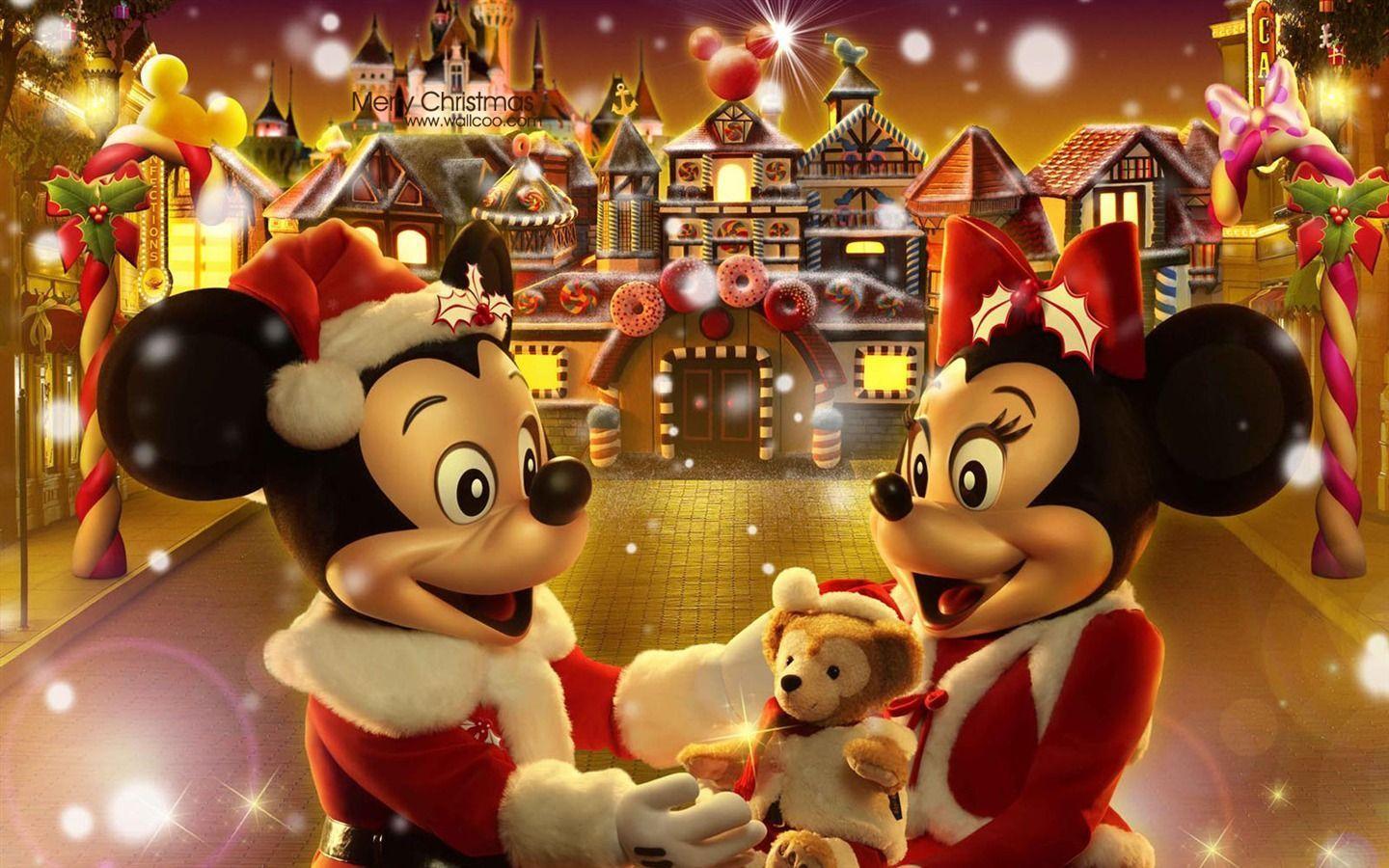 Mickey and Minnie The Gingerbread Man Christmas wallpaper fairy