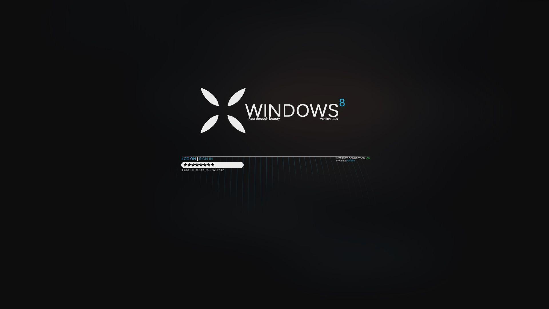 Window 8 Black HD Wallpaper