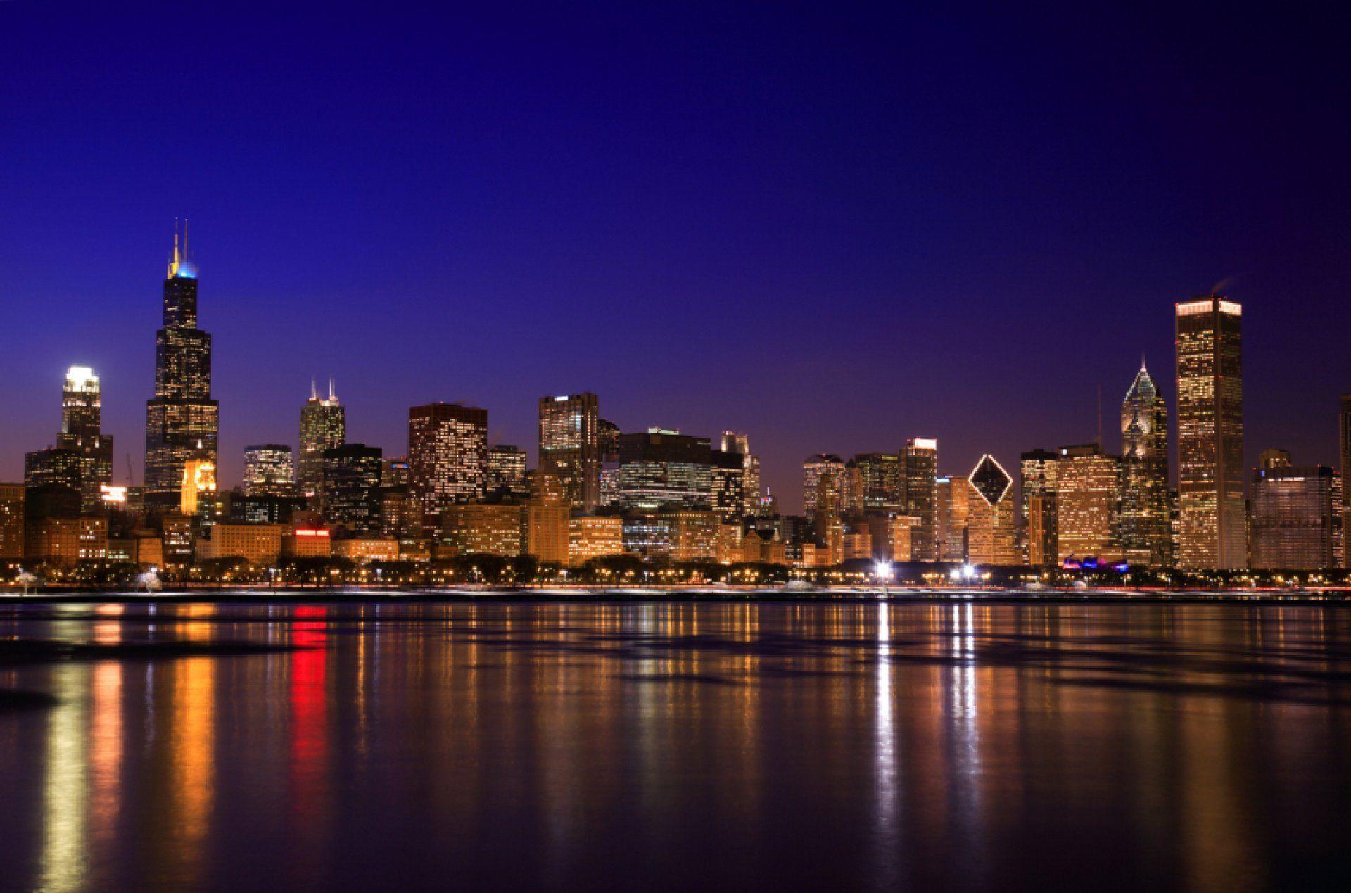 Chicago Skyline Night Wallpaper · Chicago Skyline Wallpaper. Best