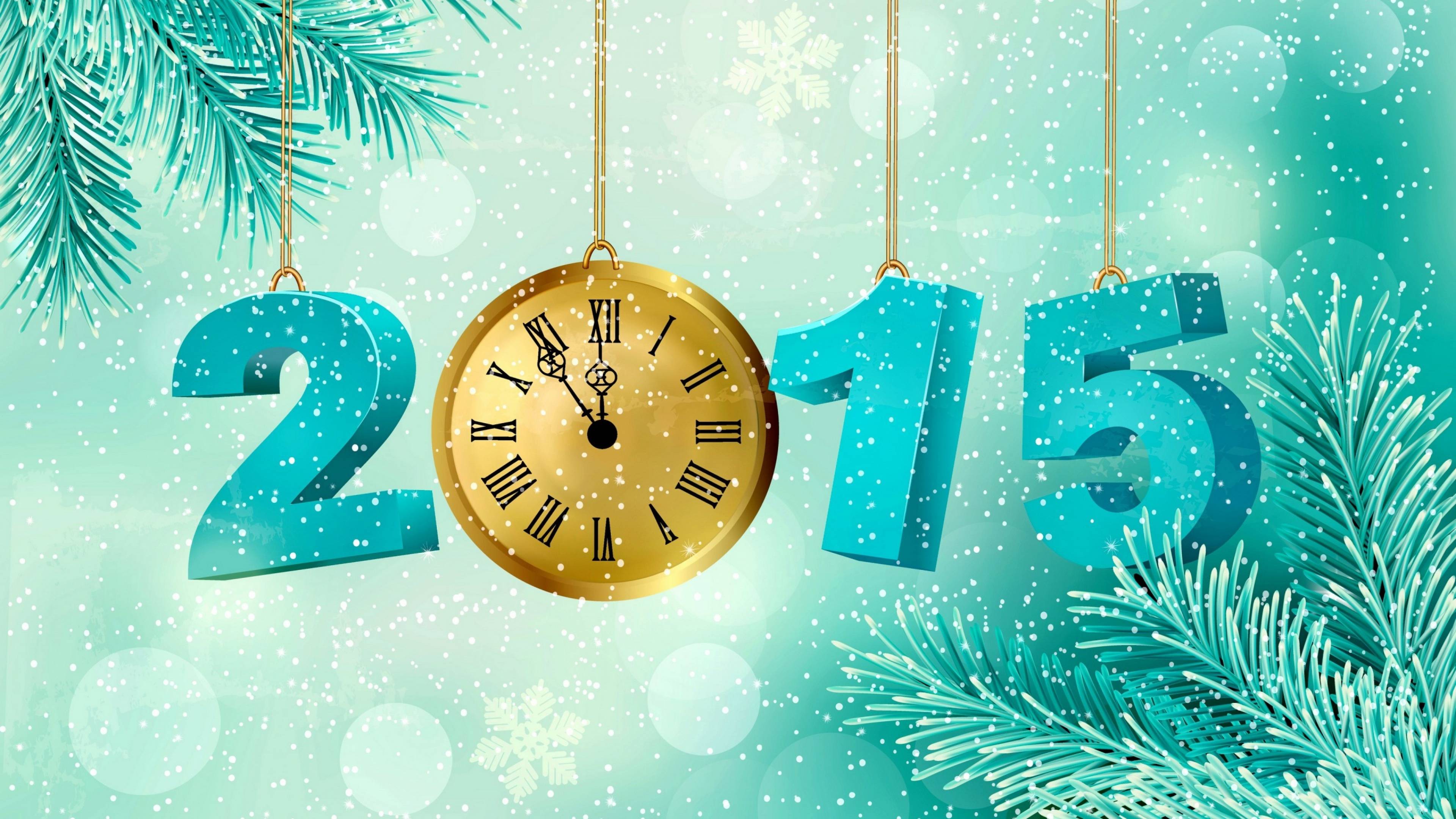 Download Wallpaper 3840x2160 new year, holiday, christmas 4K