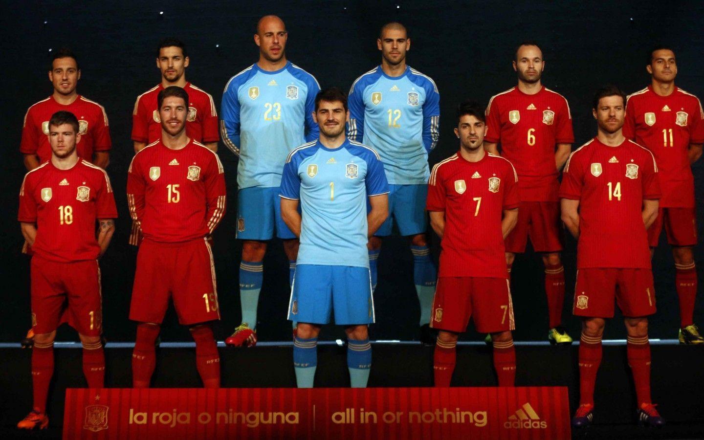 Spain Team 2014 World Cup Home Kit Wallpaper Wide or HD. Sports