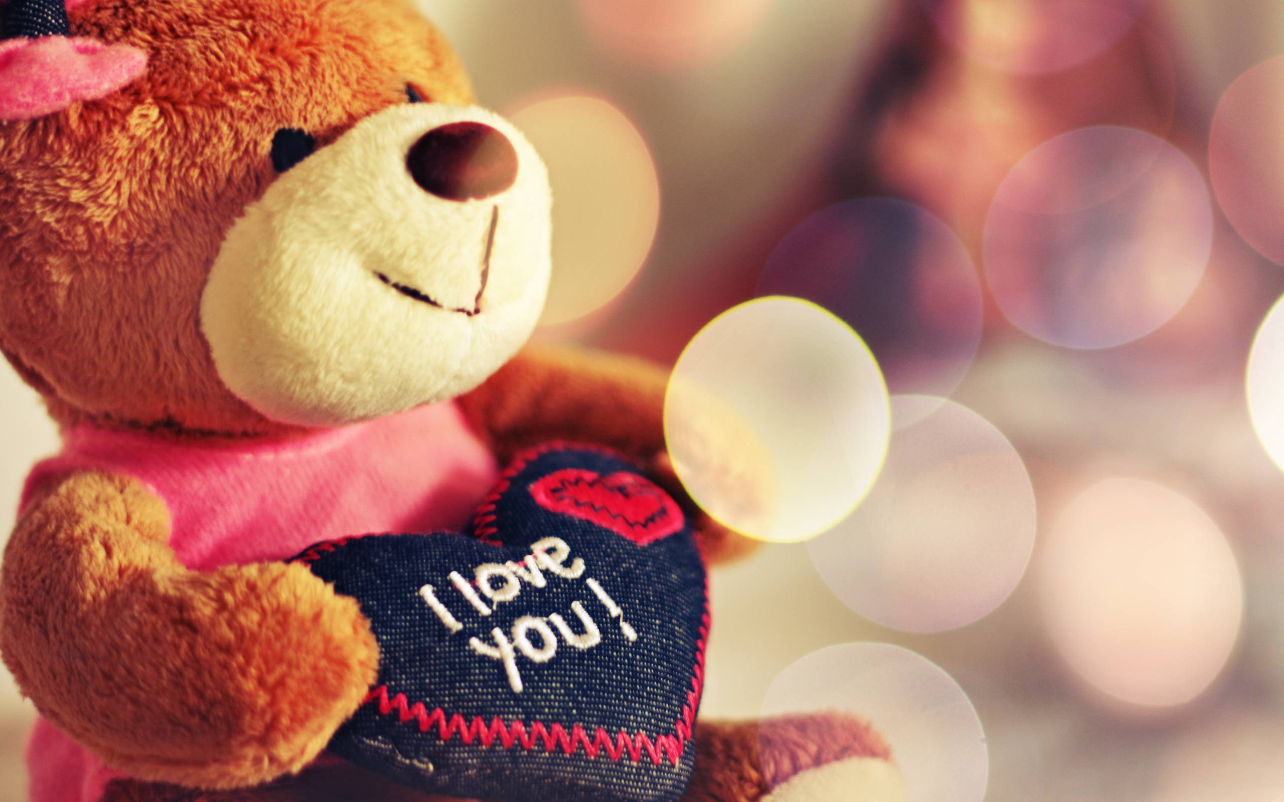 teddy bear wishes you love u high resolution desktop background