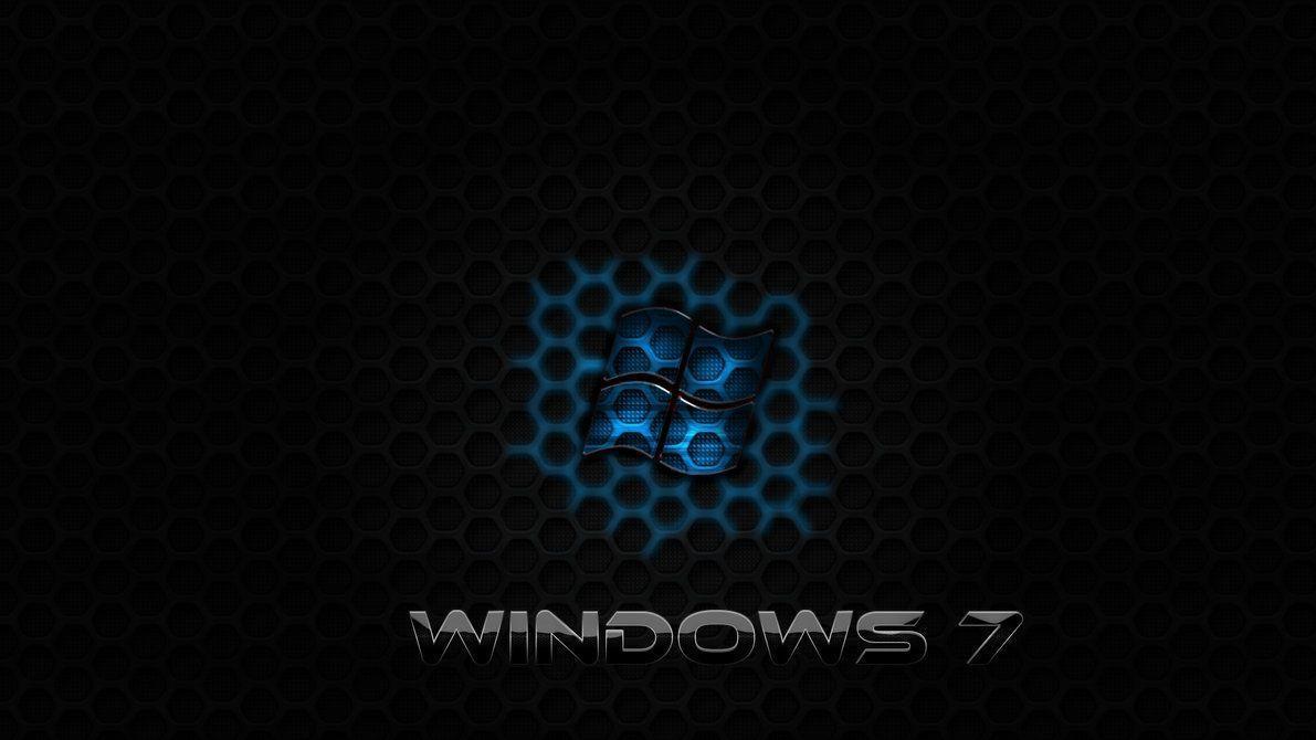 Wallpaper For > Windows 7 Wallpaper Black And Blue