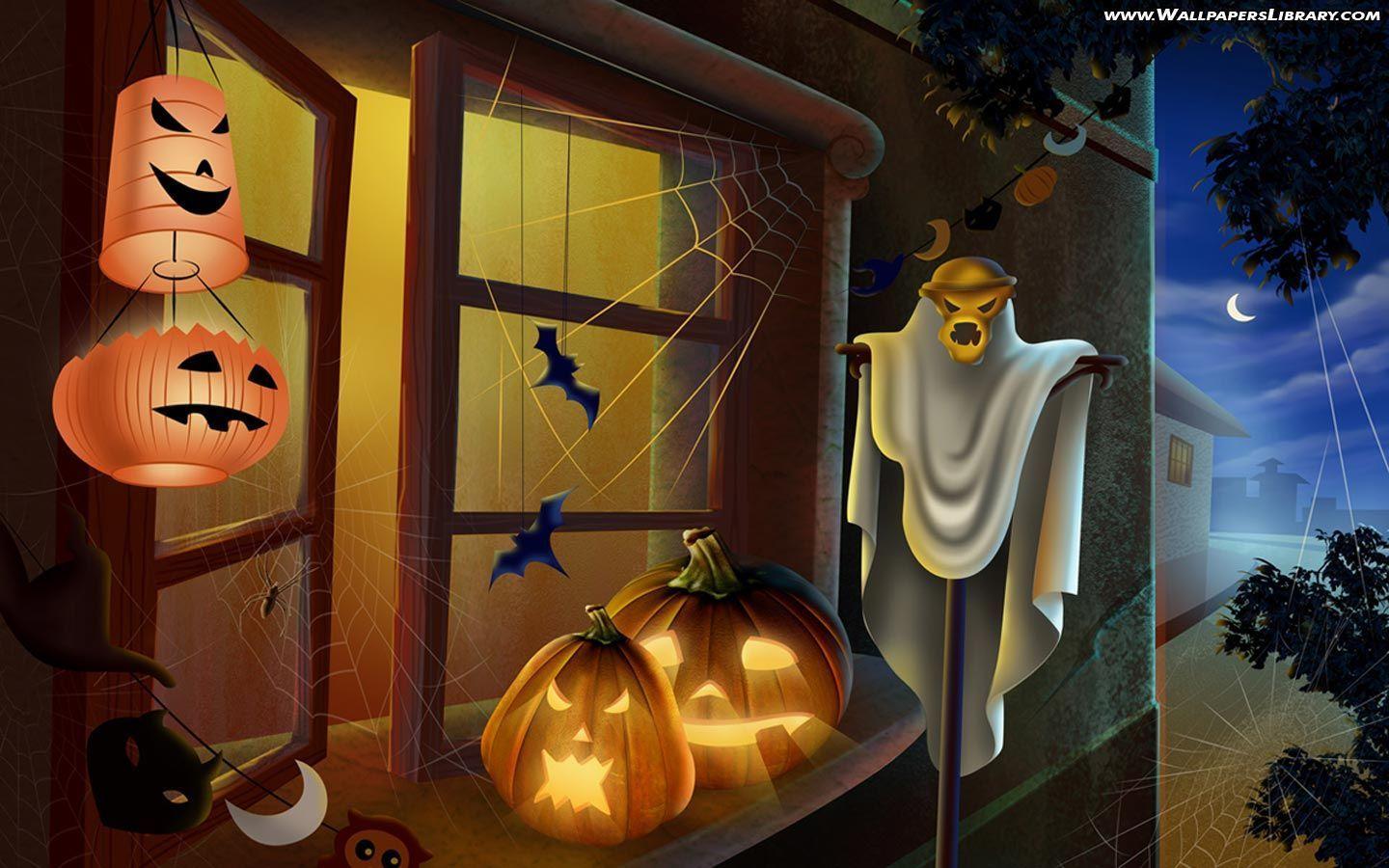 scary halloween wallpaper / halloween background