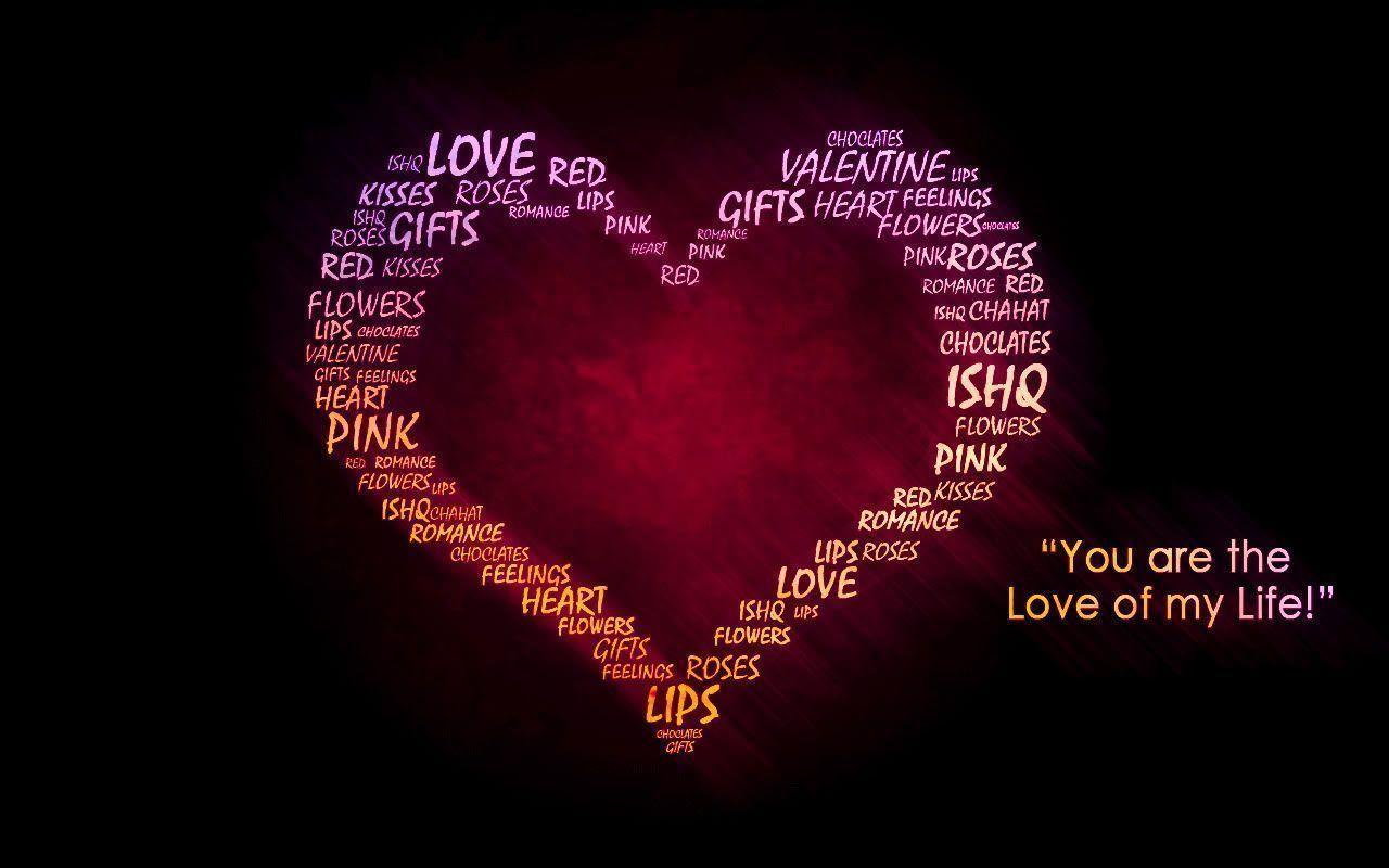 Fall in Love Heart Quote Wallpaper Picture
