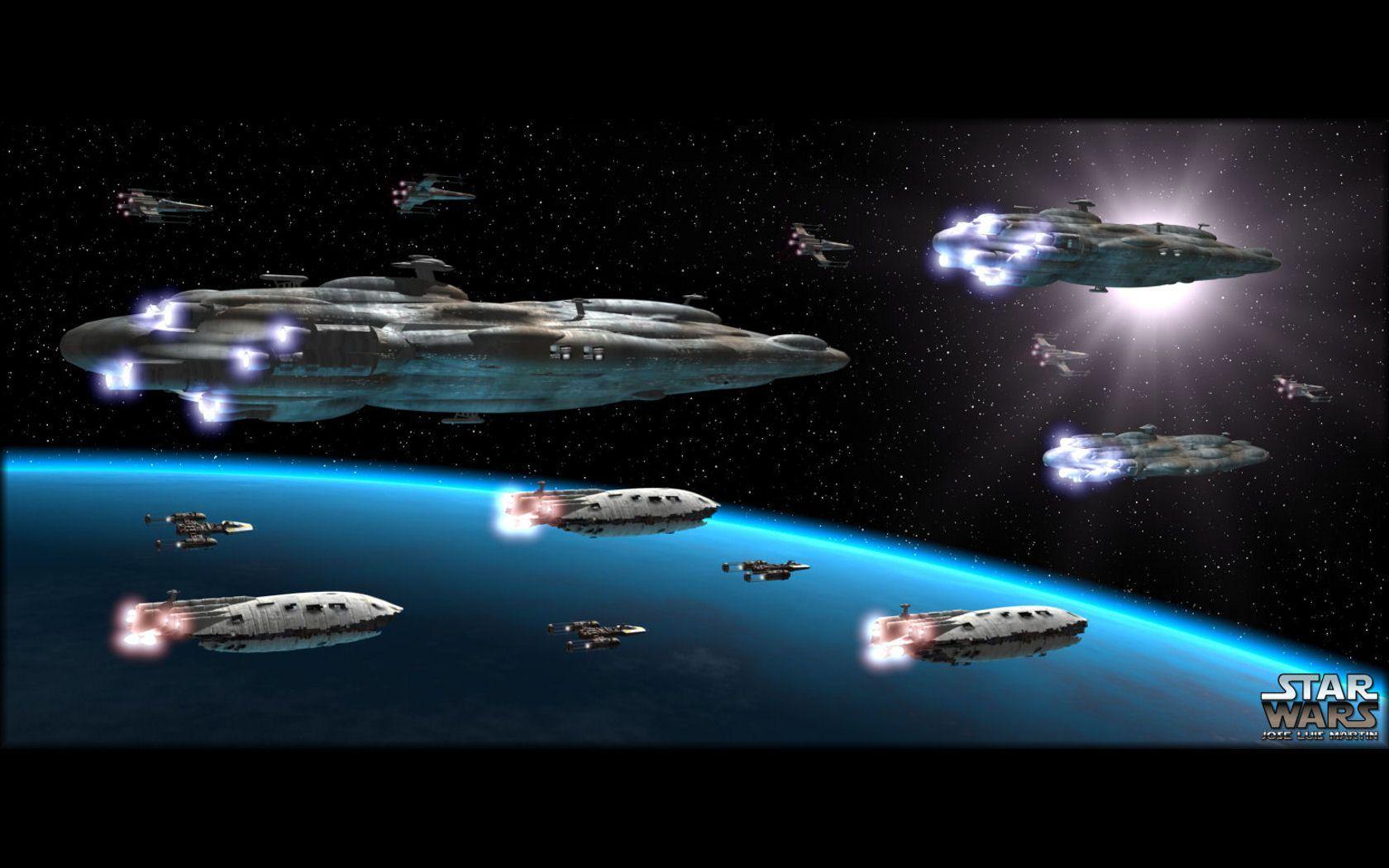 Star Wars Rebel Fleet Desktop Wallpaper