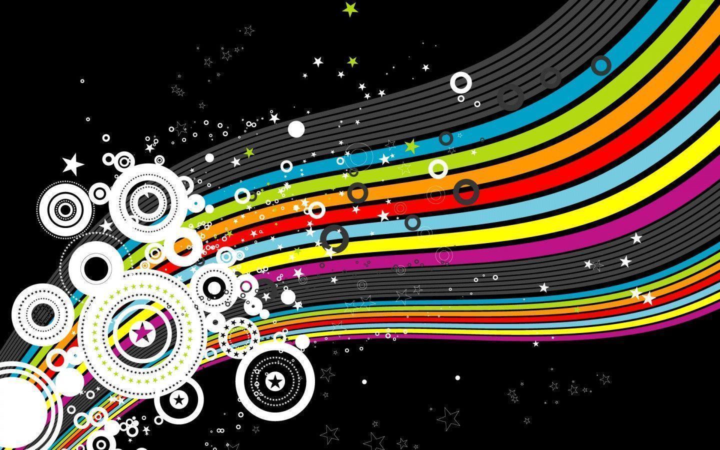 Colorful Stars HD Wallpaper