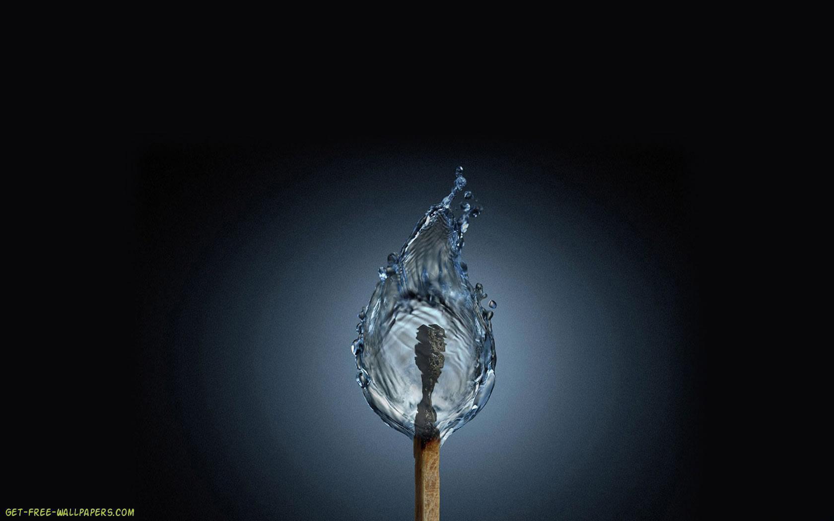 Cool Fire And Water Background Image & Picture