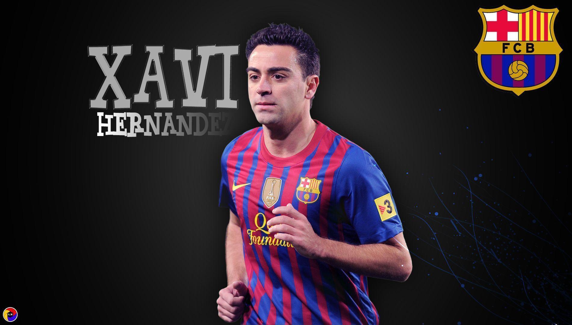 Xavi Hernandez FC Barcelona Wallpaper HD Wallpaper