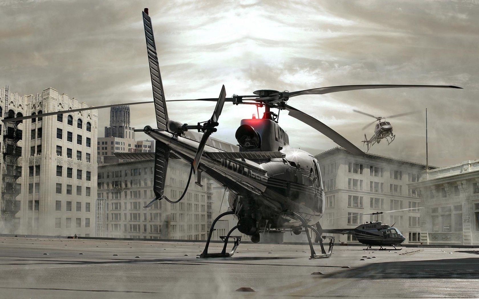 LAPD Helicopters Computer Wallpaper, Desktop Background