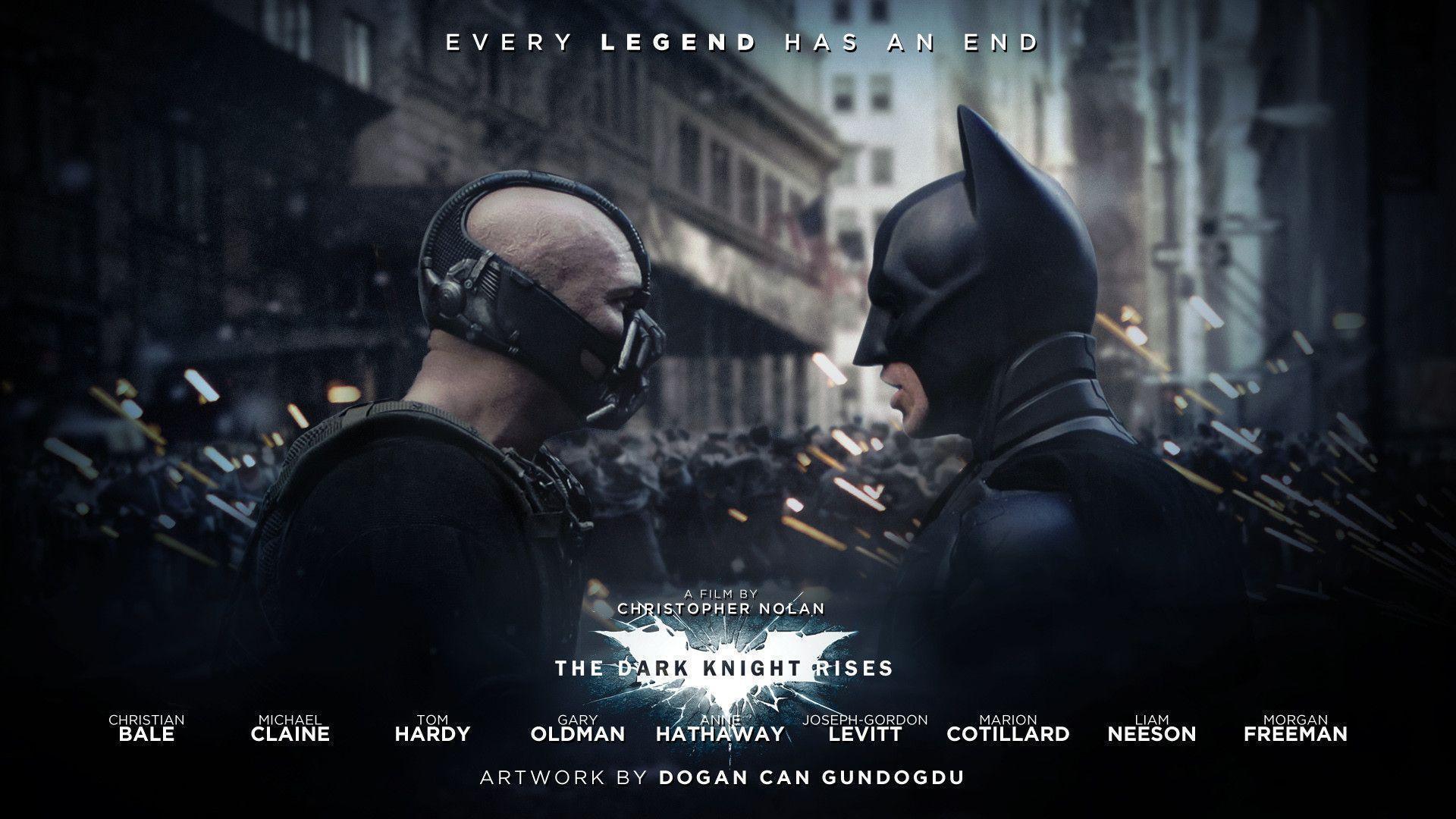 Bane and Batman in The Dark Knight Rises Wallpaper
