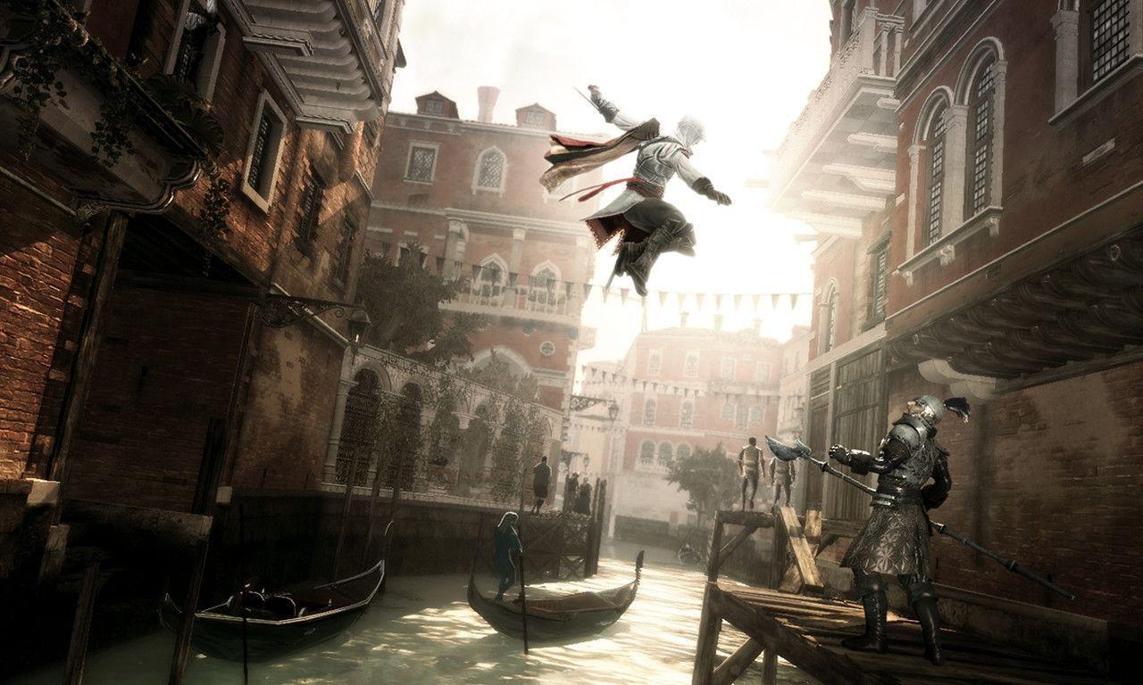 Cool Game Scene in Assassin&;s Creed II Wallpaper Wallpaper