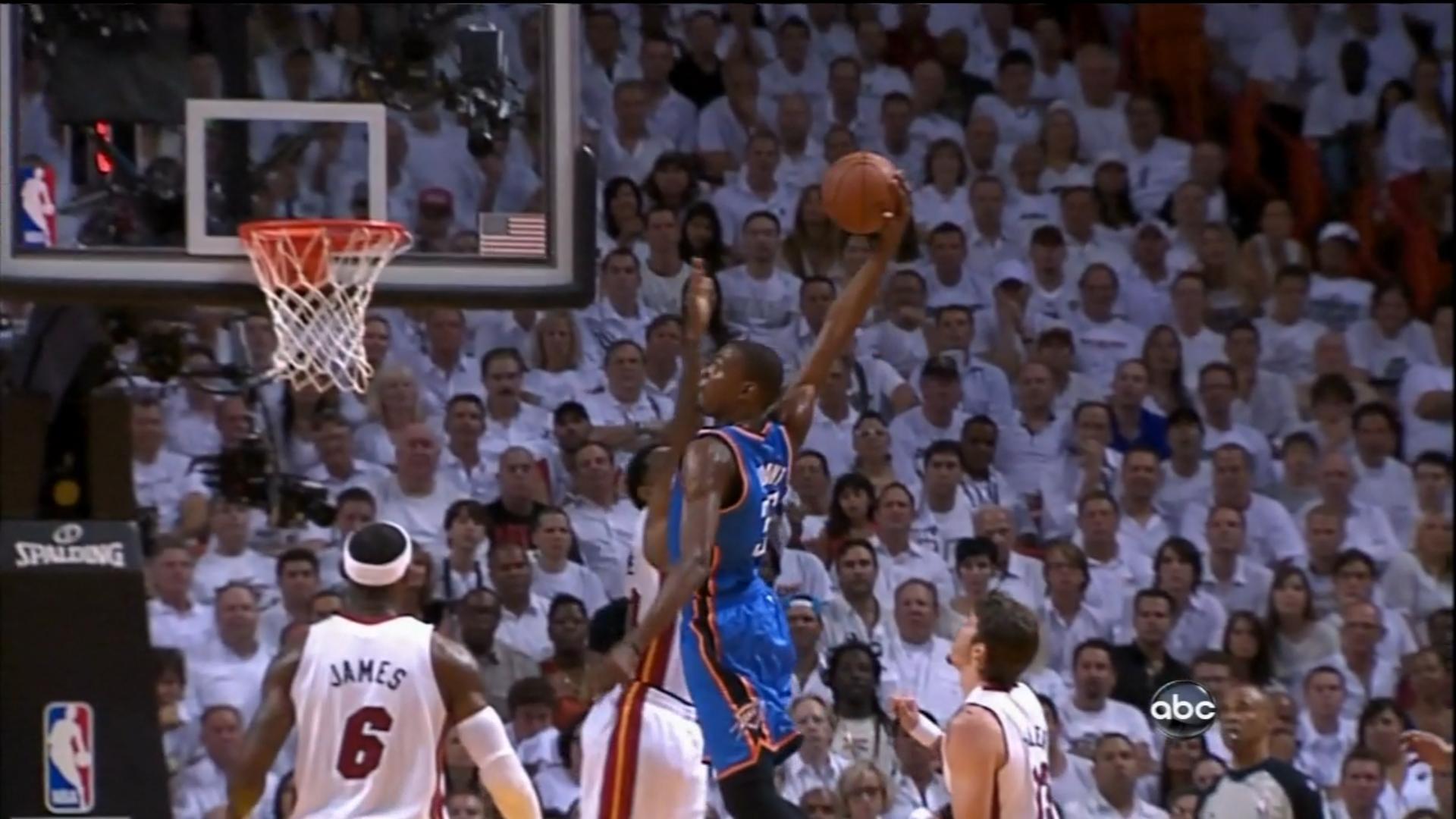 Video: Kevin Durant&;s Tomahawk Dunk Versus the Heat. The Big Lead