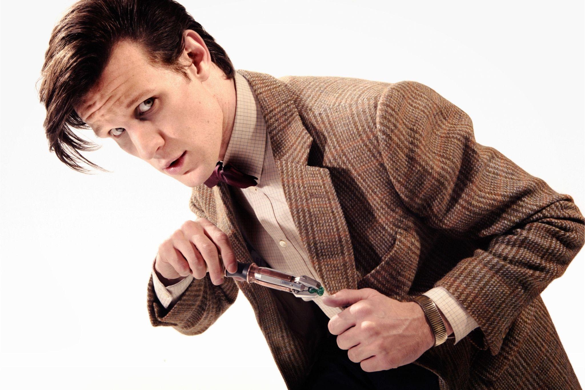 Download wallpaper Matt Smith, man, white background, Doctor Who
