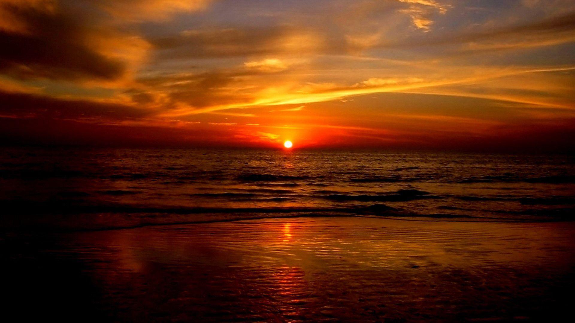 Download Ocean Sunset Pictures 5272 1920x1080 px High Resolution