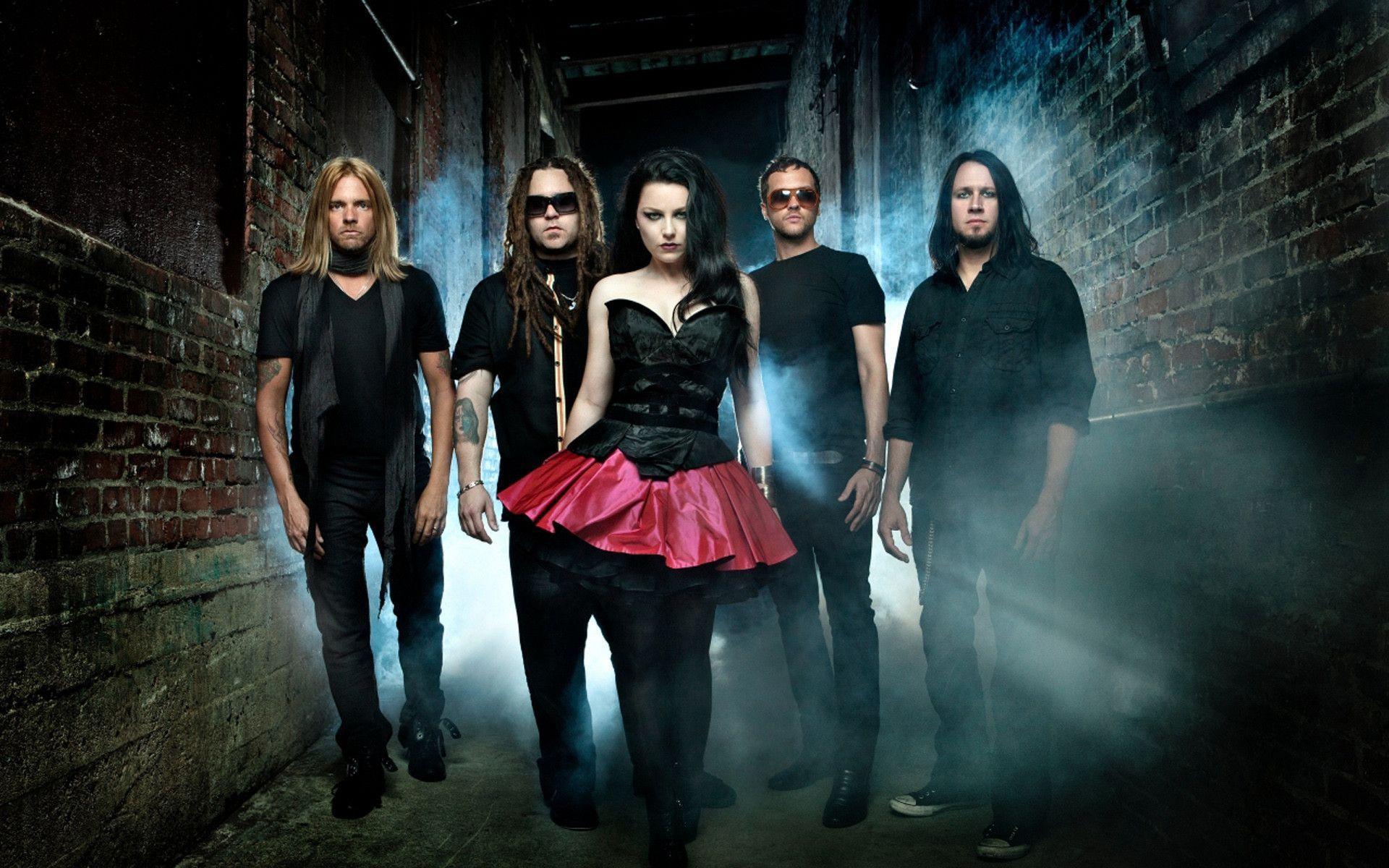 Evanescence Band widescreen wallpaper. Wide