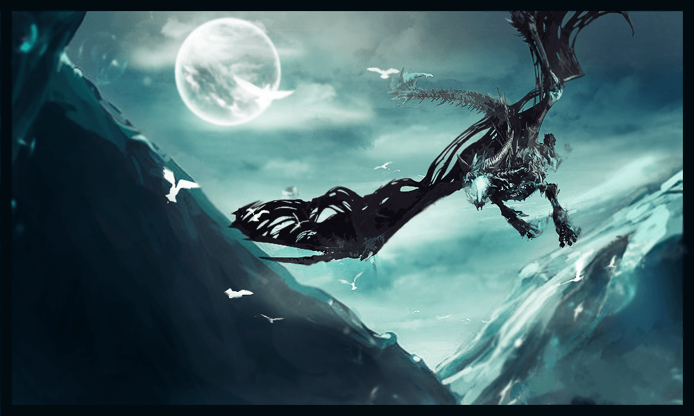 Ice dragon by SadiqAhmed123