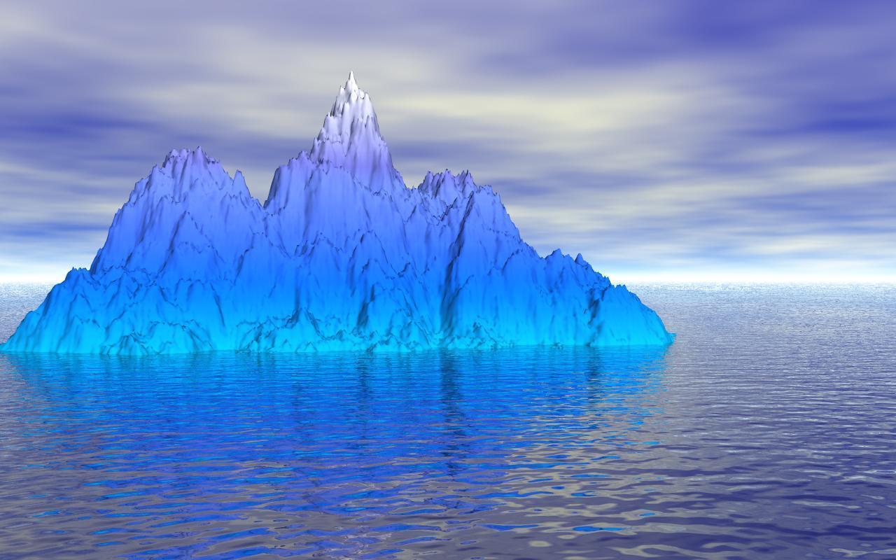 Blue Iceberg Amazing Wallpaper Wallpaper