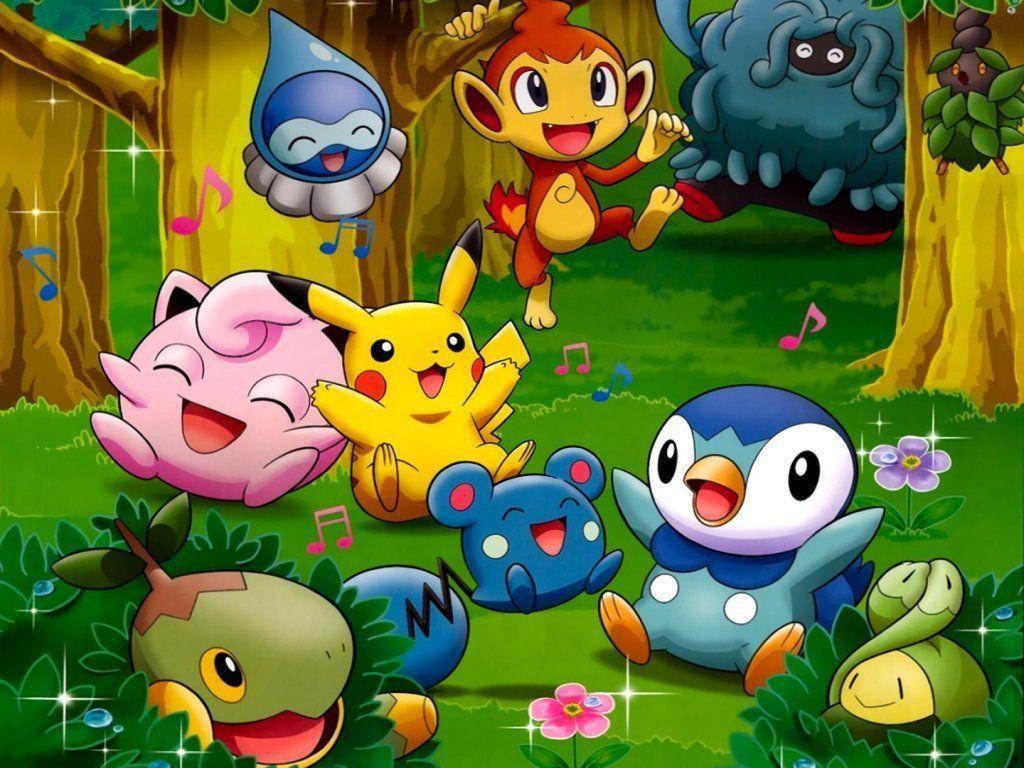 Piplup and Friends pokemon club Wallpaper