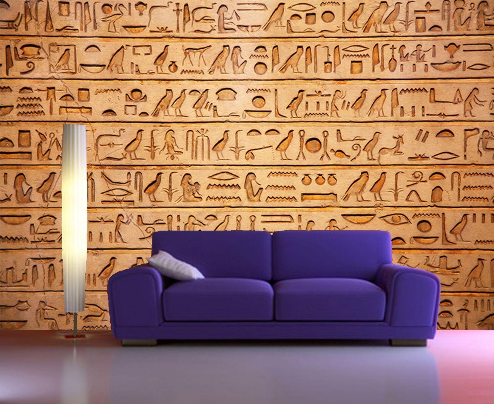Self Adhesive Egyptian hieroglyphics egypt Decorating photo wall