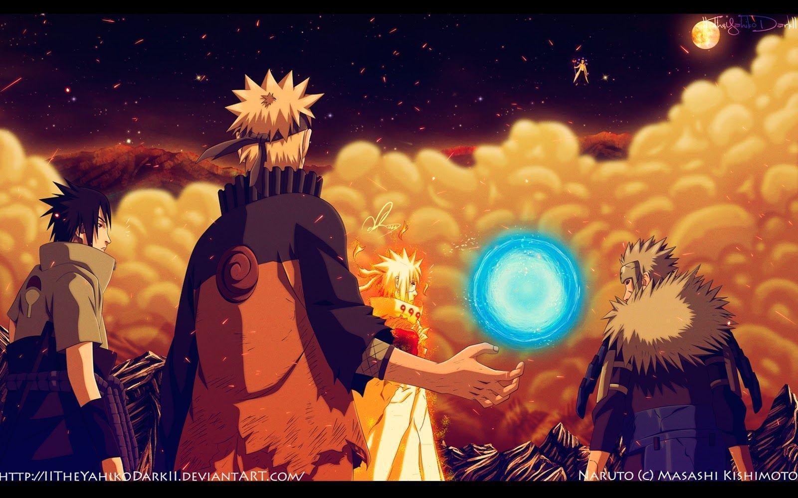Naruto Sasuke Minato Tobirama vs Obito h03 HD Wallpaper