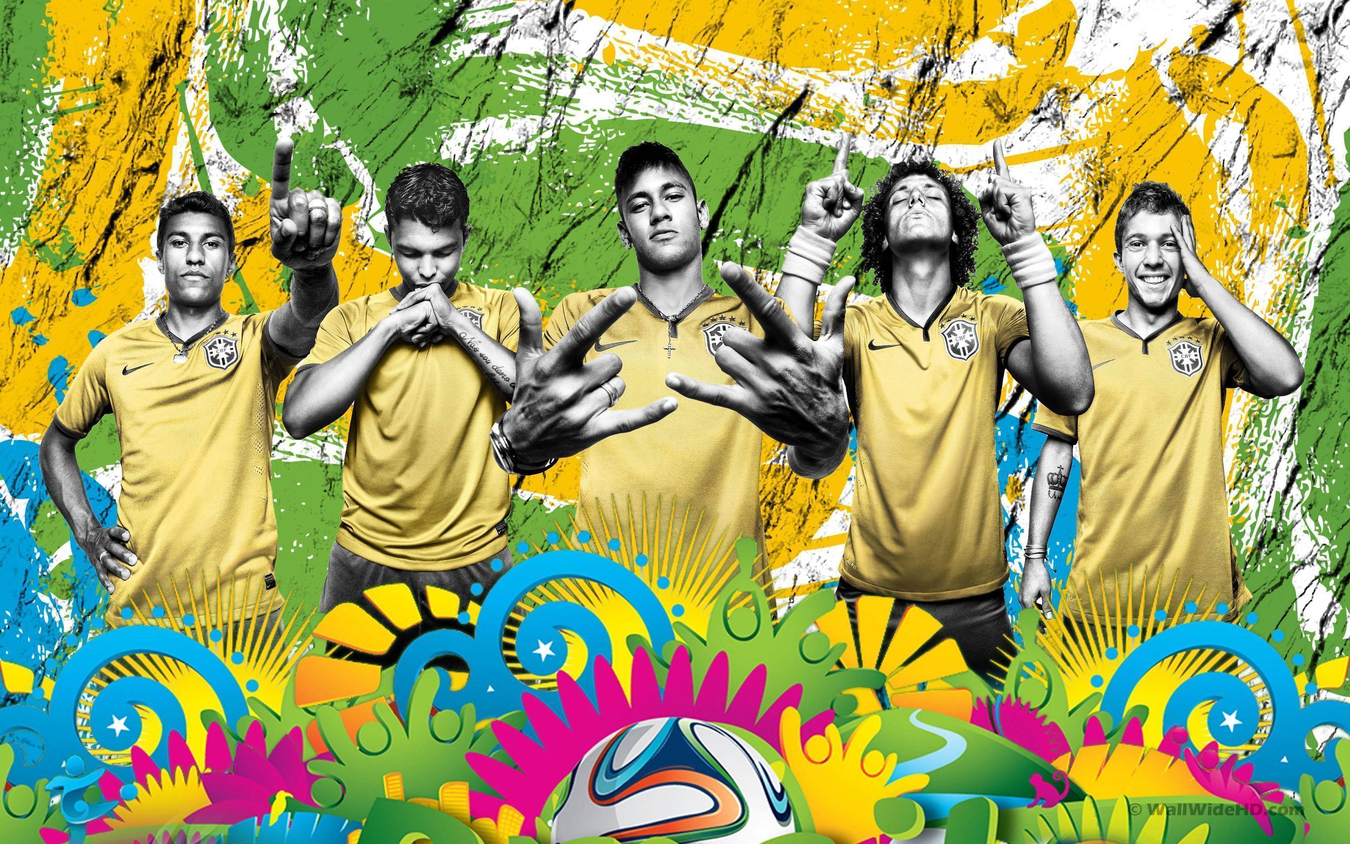 World Cup Brazil Soccer Team Retina Wallpaper Wide or HD