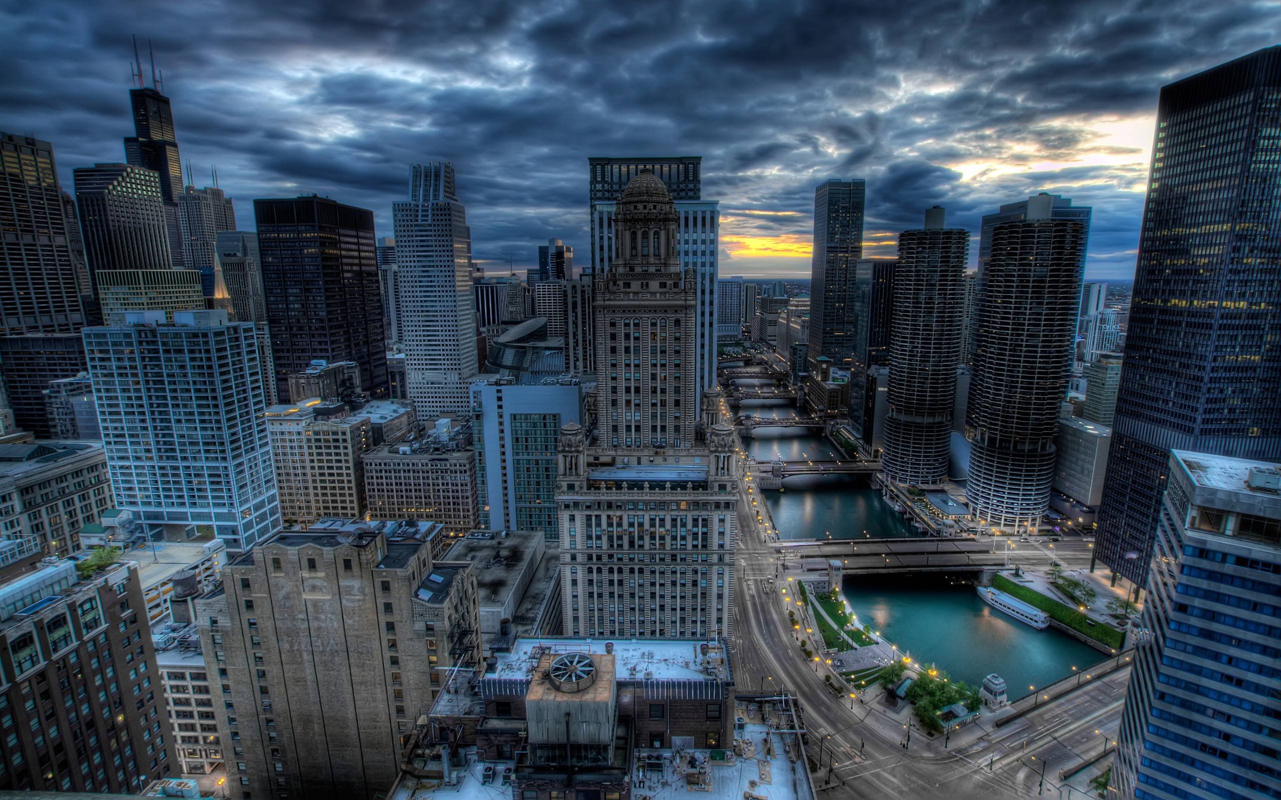 Download Cityscapes Chicago Wallpaper 2560x1600